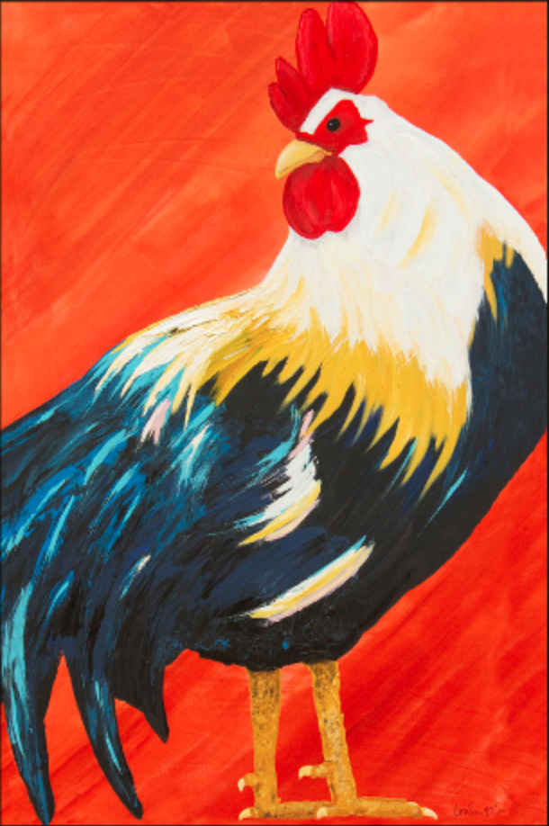 rooster painting