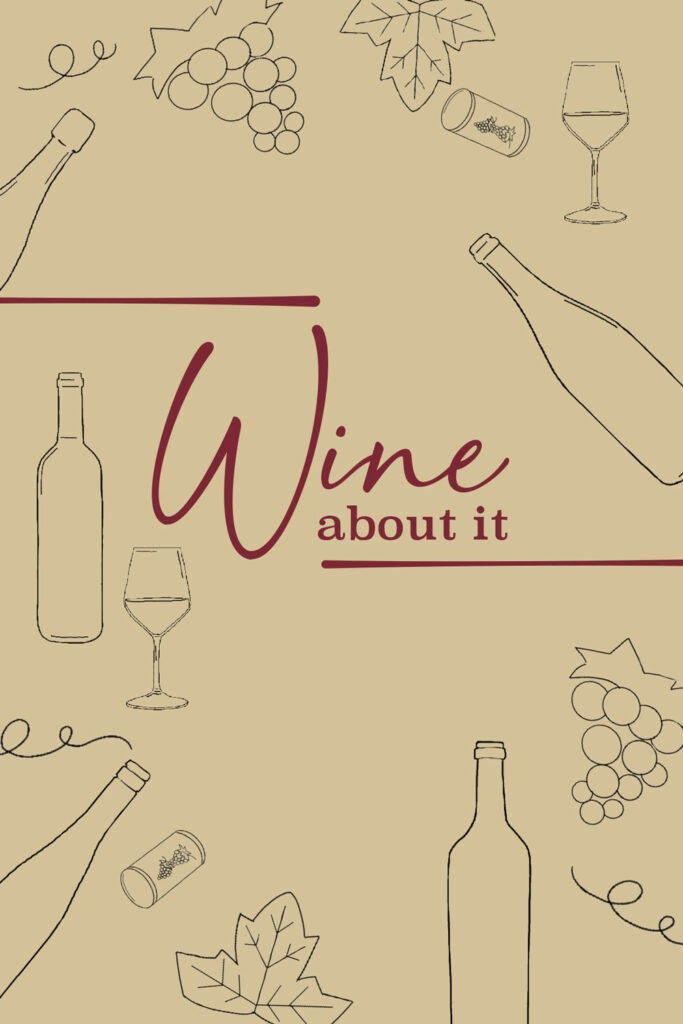 Wine tasting journal cover