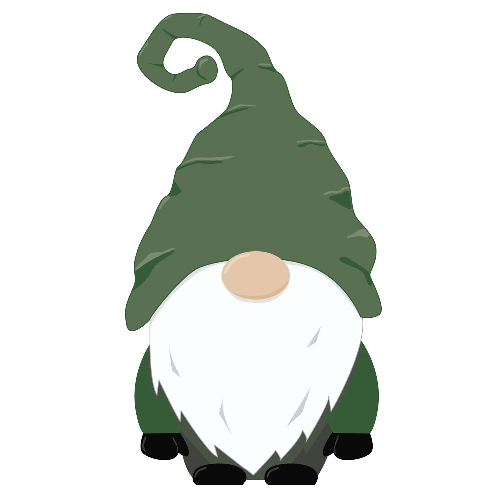 Gnome illustration in Green