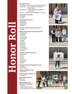 Alumni magazine design interior page layout