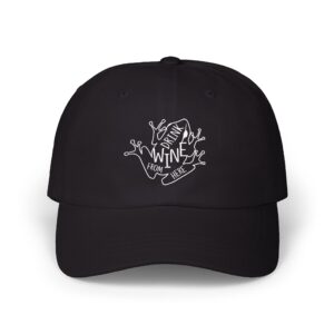 Dad Cap — Drink Wine From Here Chorus Frog Winery in Embroidery