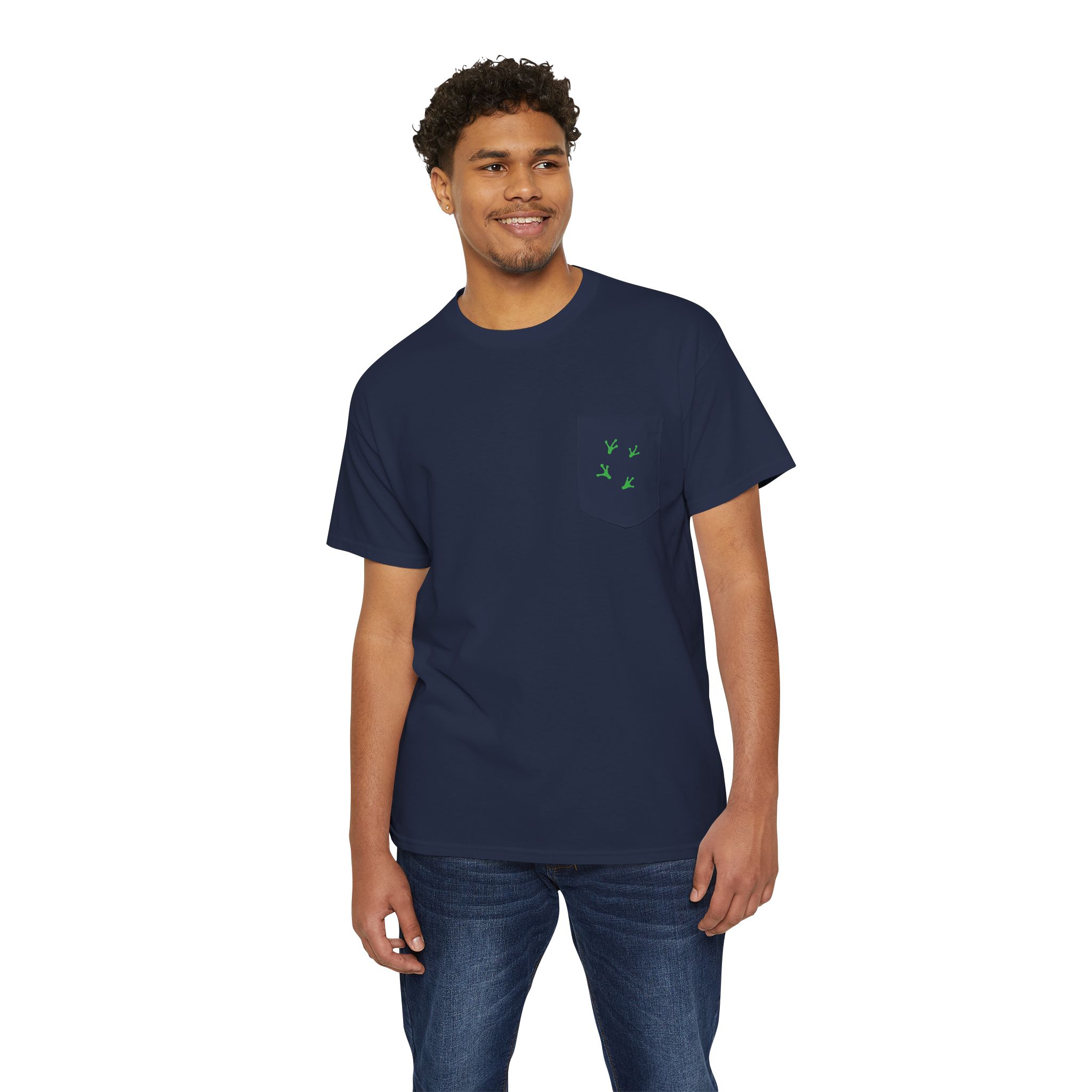 Pocket Tee — 'Drink Wine From Here' Chorus Frog Winery Graphic T‑Shirt - Image 8