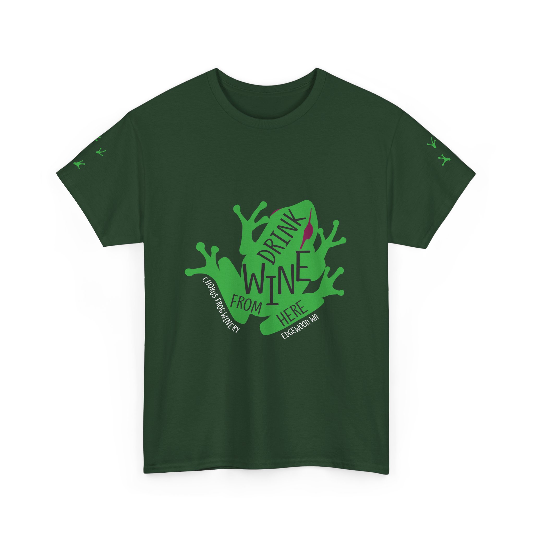 Drink Wine From Here T-Shirt | Vine Splash Graphic Tee - Image 25