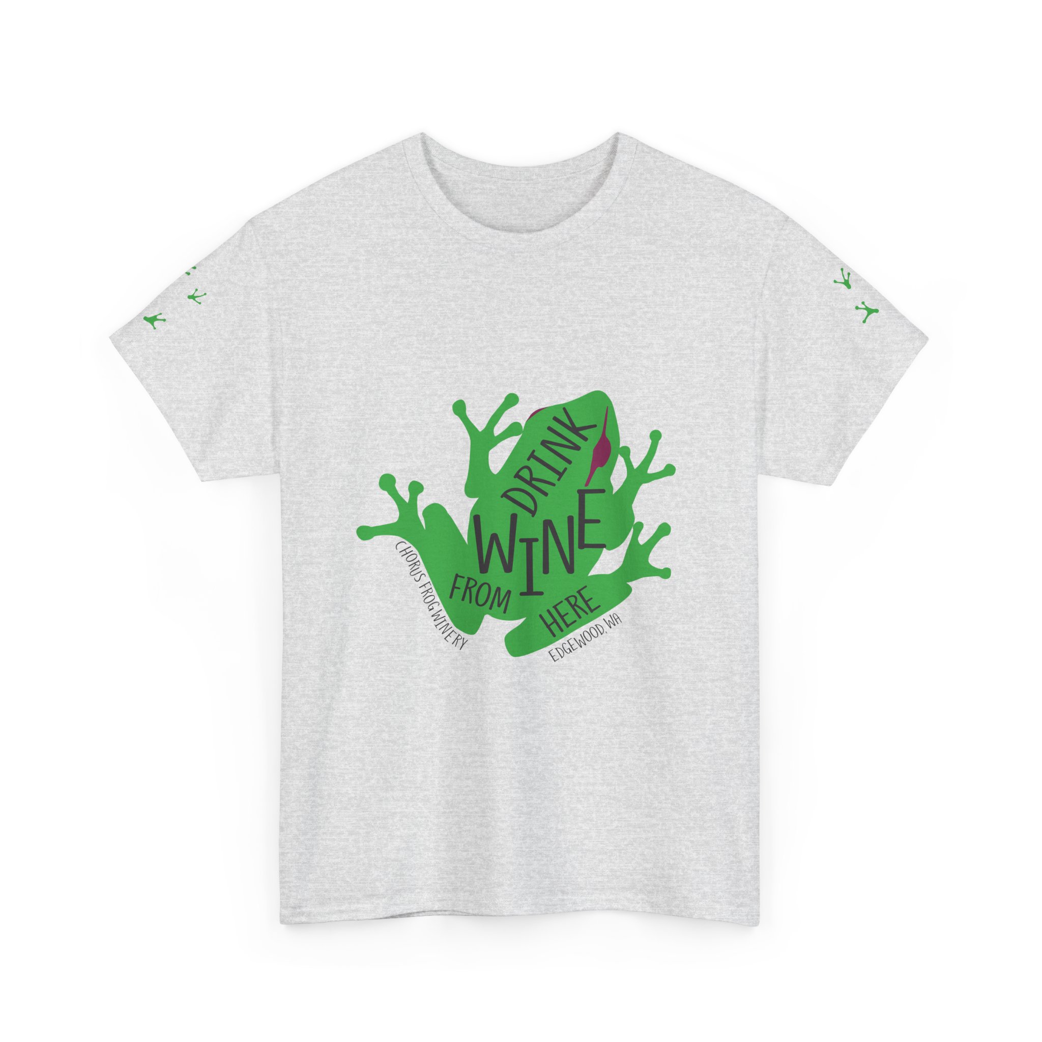 Drink Wine From Here T-Shirt | Vine Splash Graphic Tee - Image 7