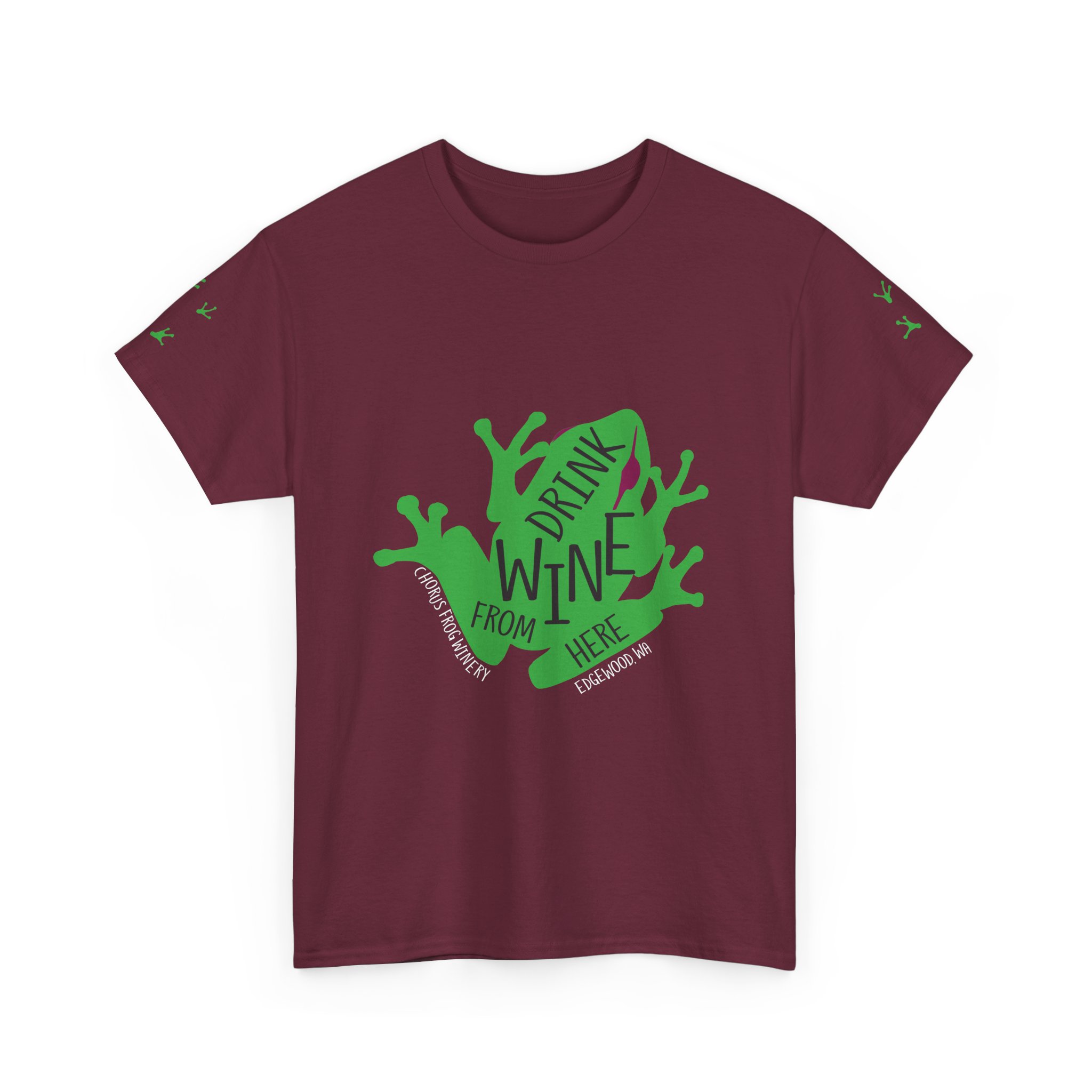 Drink Wine From Here T-Shirt | Vine Splash Graphic Tee - Image 28