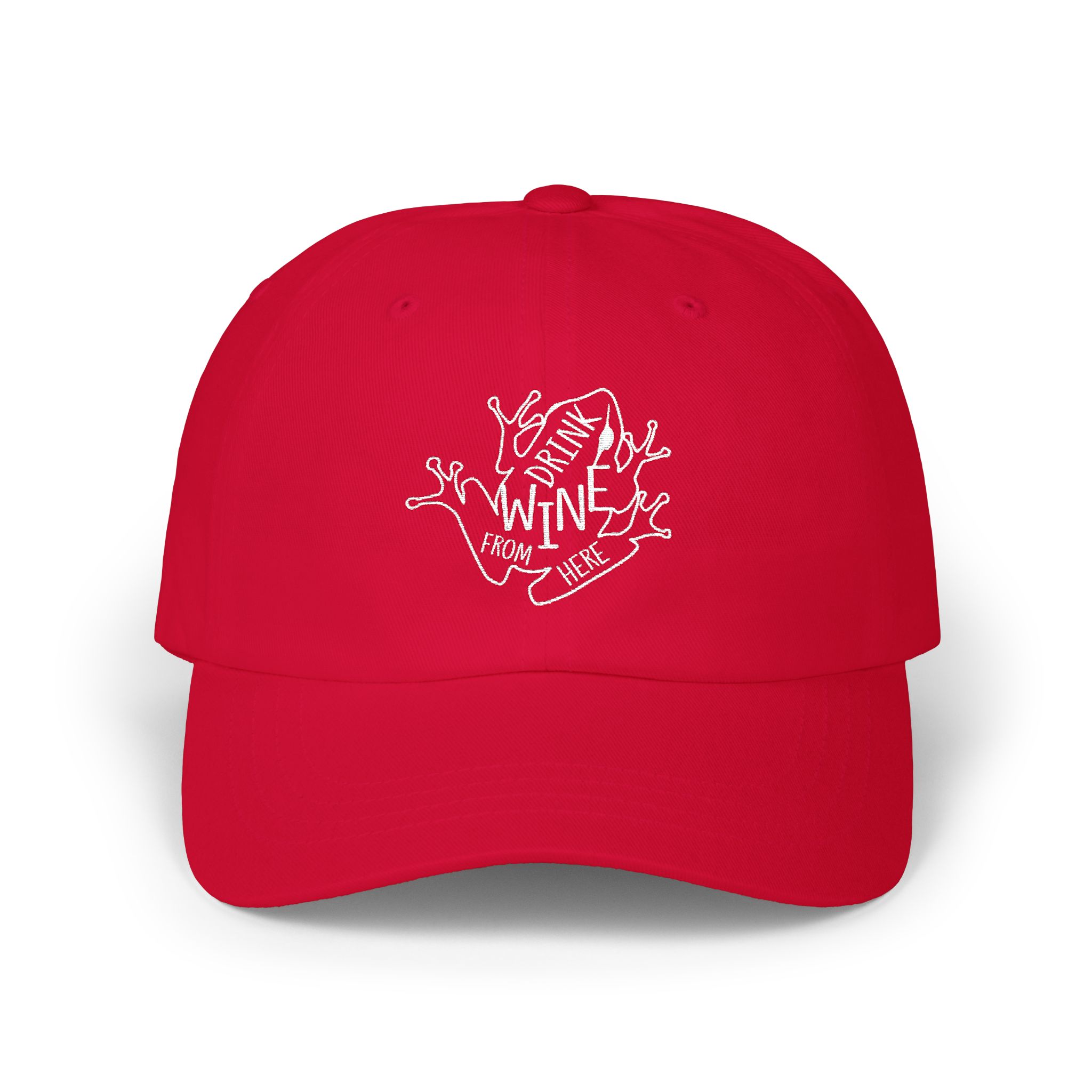 Dad Cap — Drink Wine From Here Chorus Frog Winery in Embroidery - Image 17