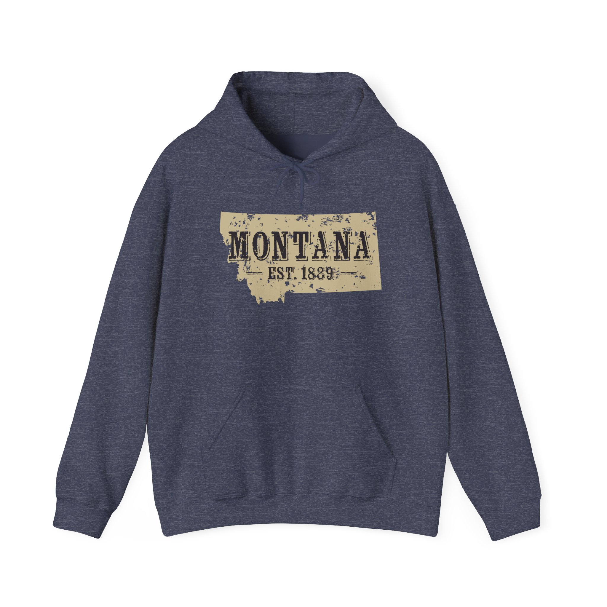 Montana Est. 1889 Hoodie – Vintage State Map Pullover - Image 30