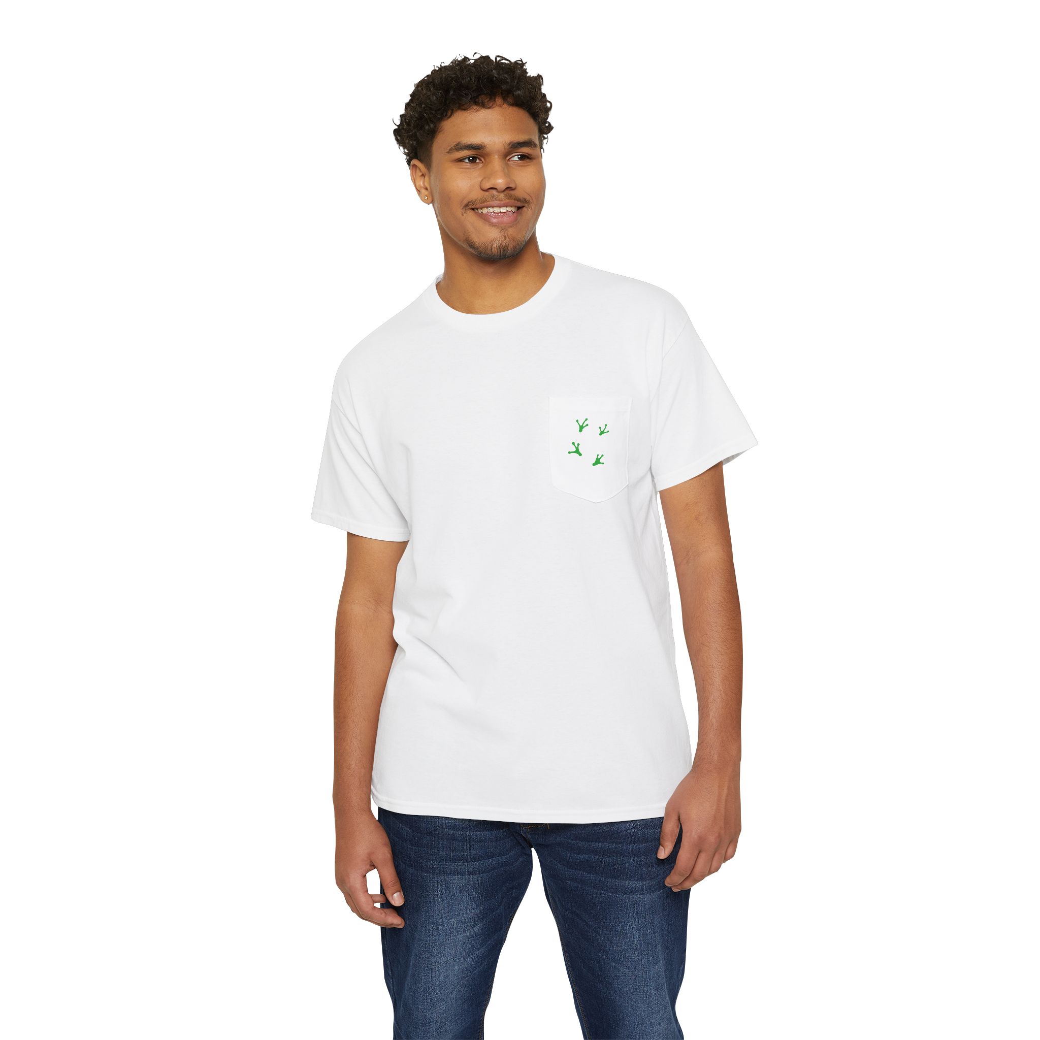 Pocket Tee — 'Drink Wine From Here' Chorus Frog Winery Graphic T‑Shirt - Image 4