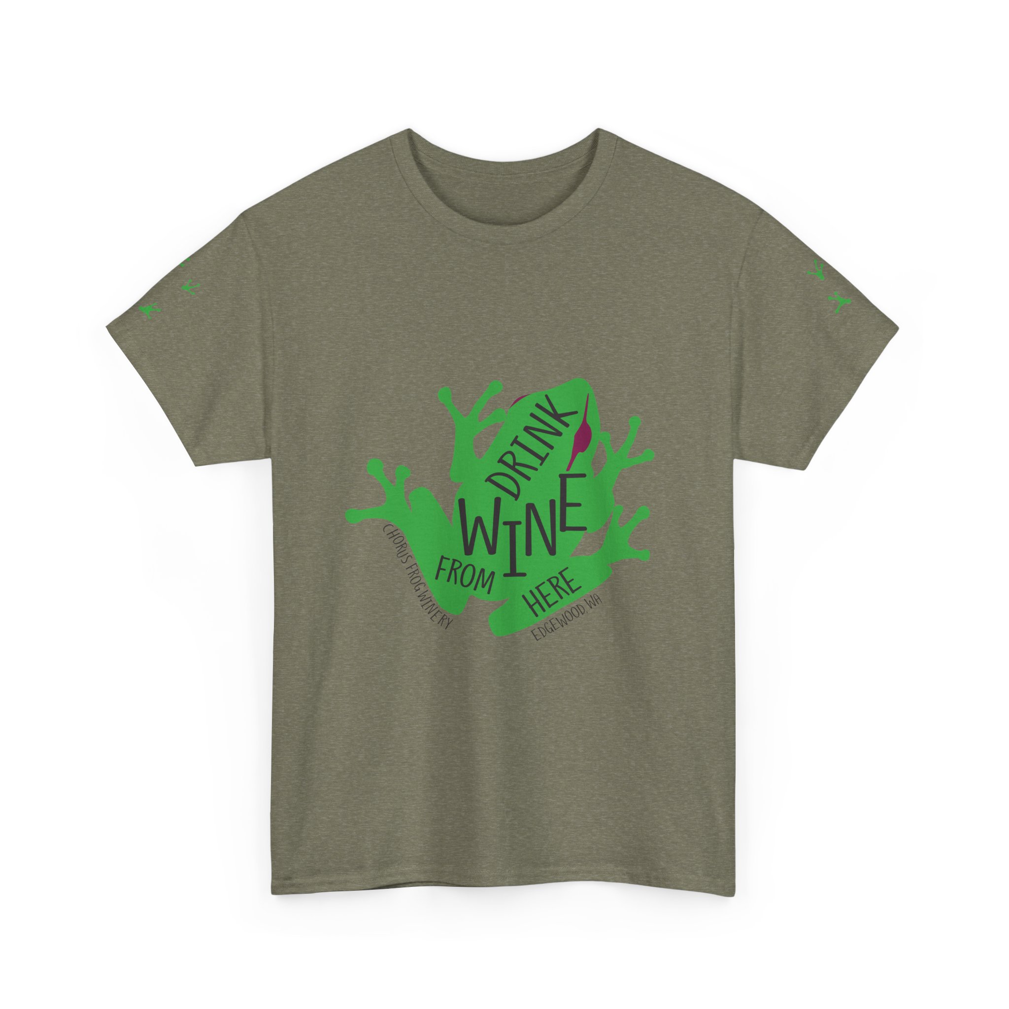 Drink Wine From Here T-Shirt | Vine Splash Graphic Tee - Image 31