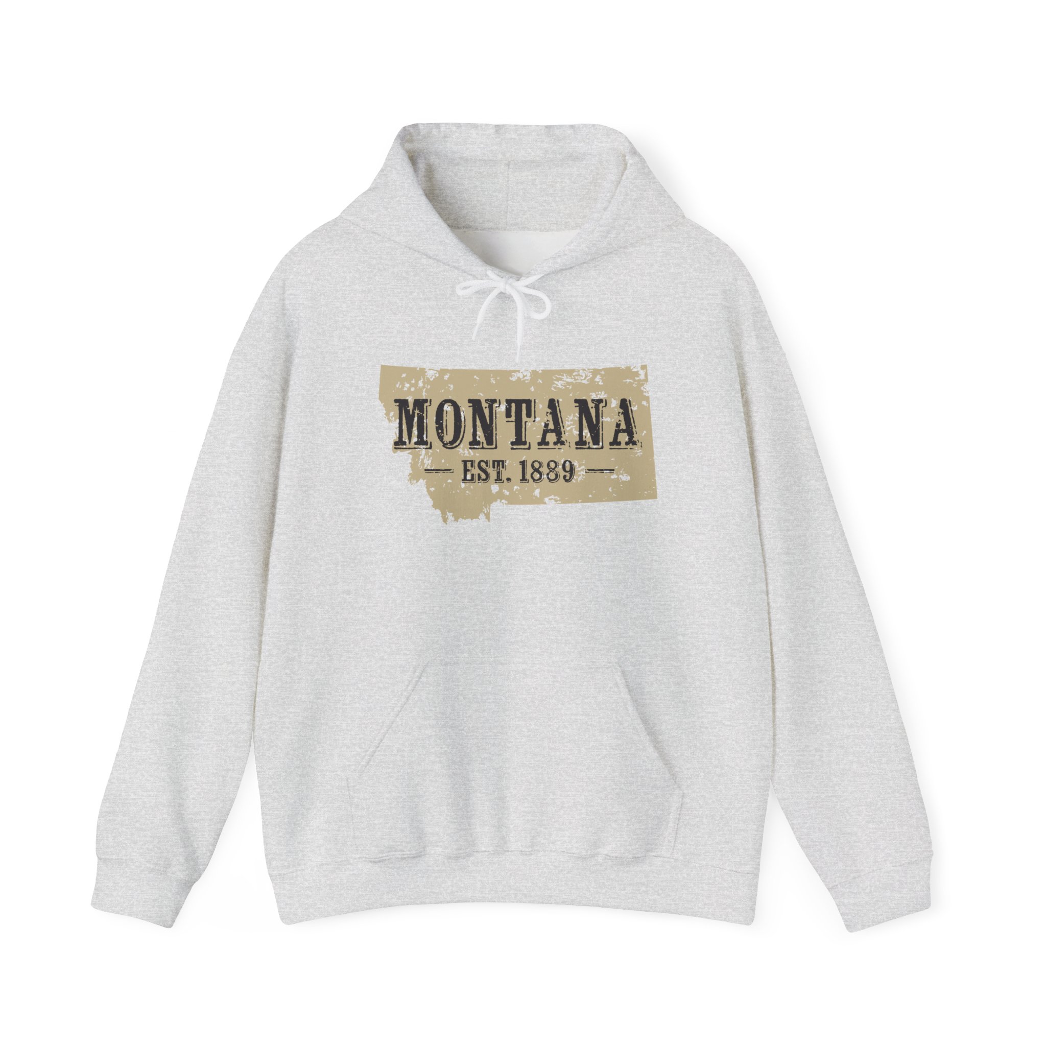 Montana Est. 1889 Hoodie – Vintage State Map Pullover - Image 36