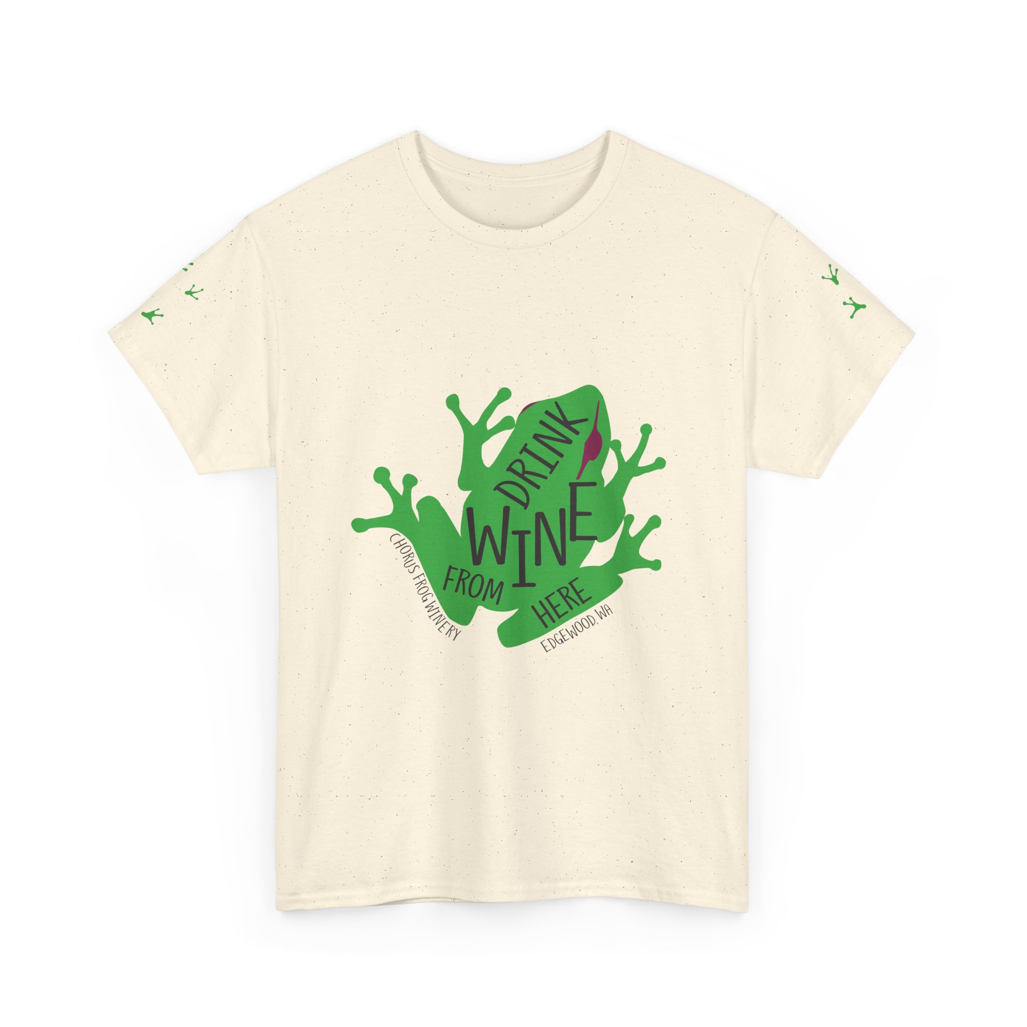 Drink Wine From Here T-Shirt | Vine Splash Graphic Tee - Image 13