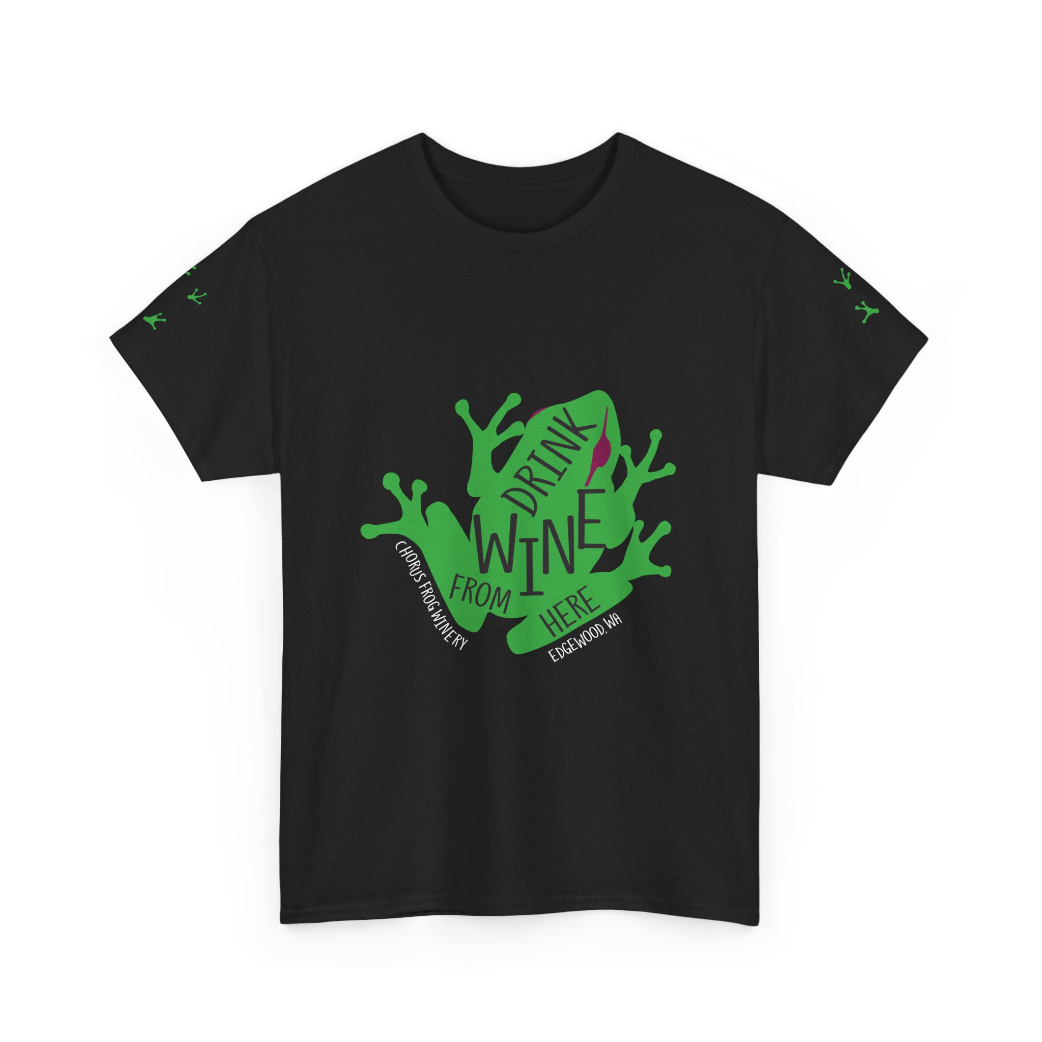 Drink Wine From Here T-Shirt | Vine Splash Graphic Tee - Image 22