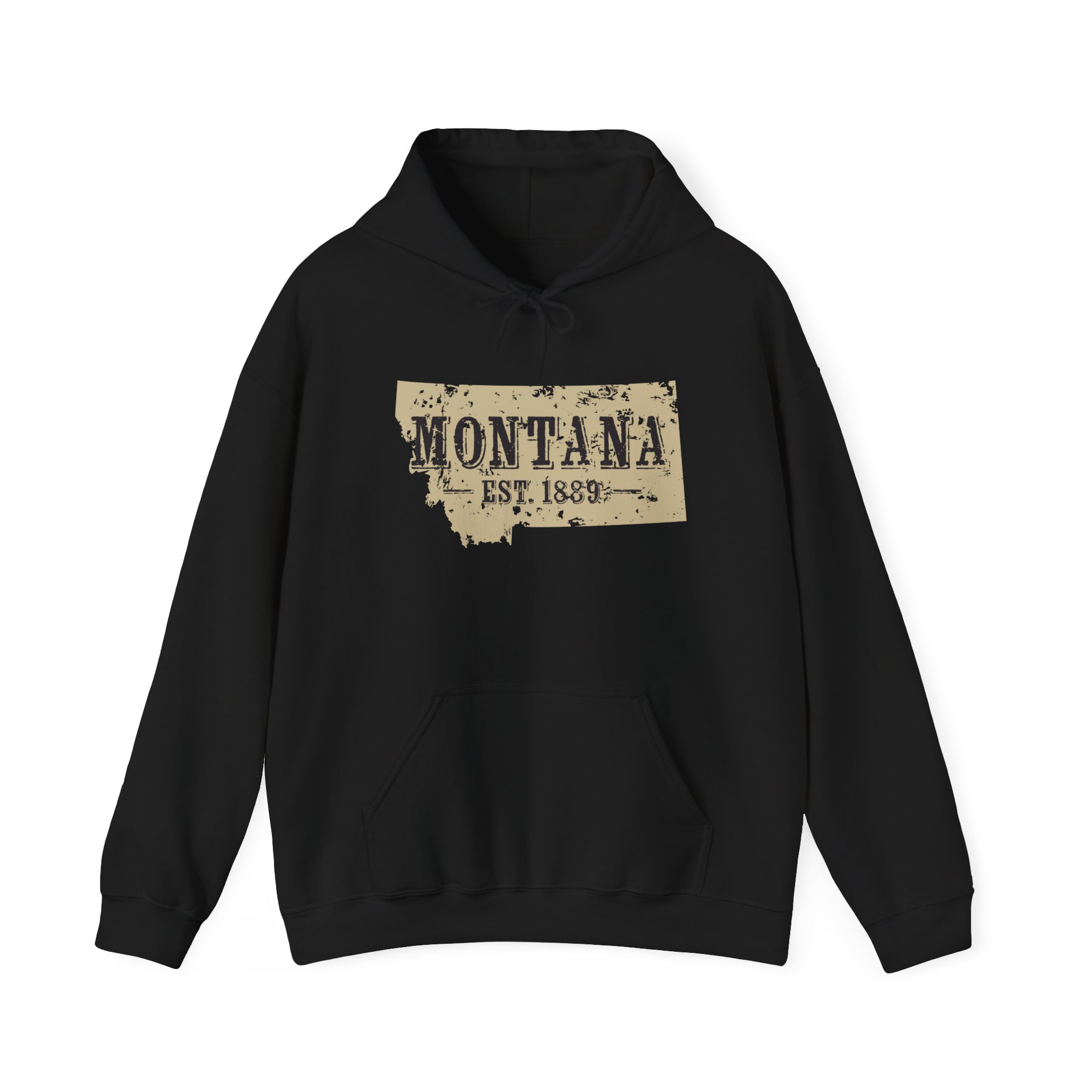 Montana Est. 1889 Hoodie – Vintage State Map Pullover - Image 18