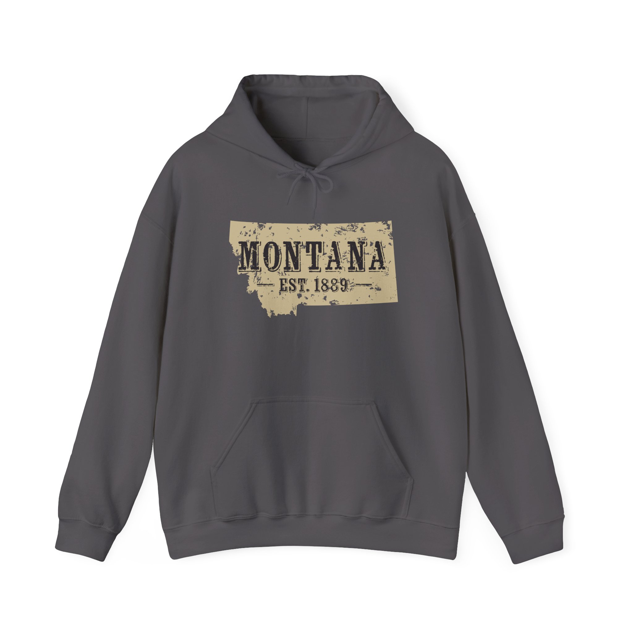 Montana Est. 1889 Hoodie – Vintage State Map Pullover - Image 12