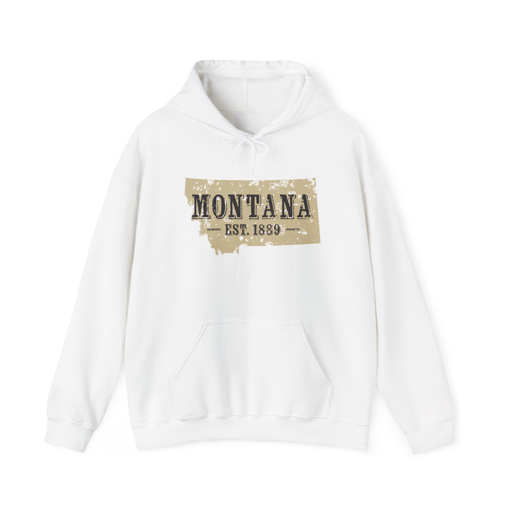 Montana Est. 1889 Hoodie – Vintage State Map Pullover - Image 4