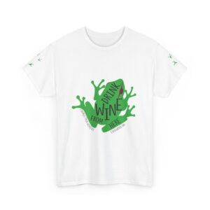 Drink Wine From Here T-Shirt | Vine Splash Graphic Tee
