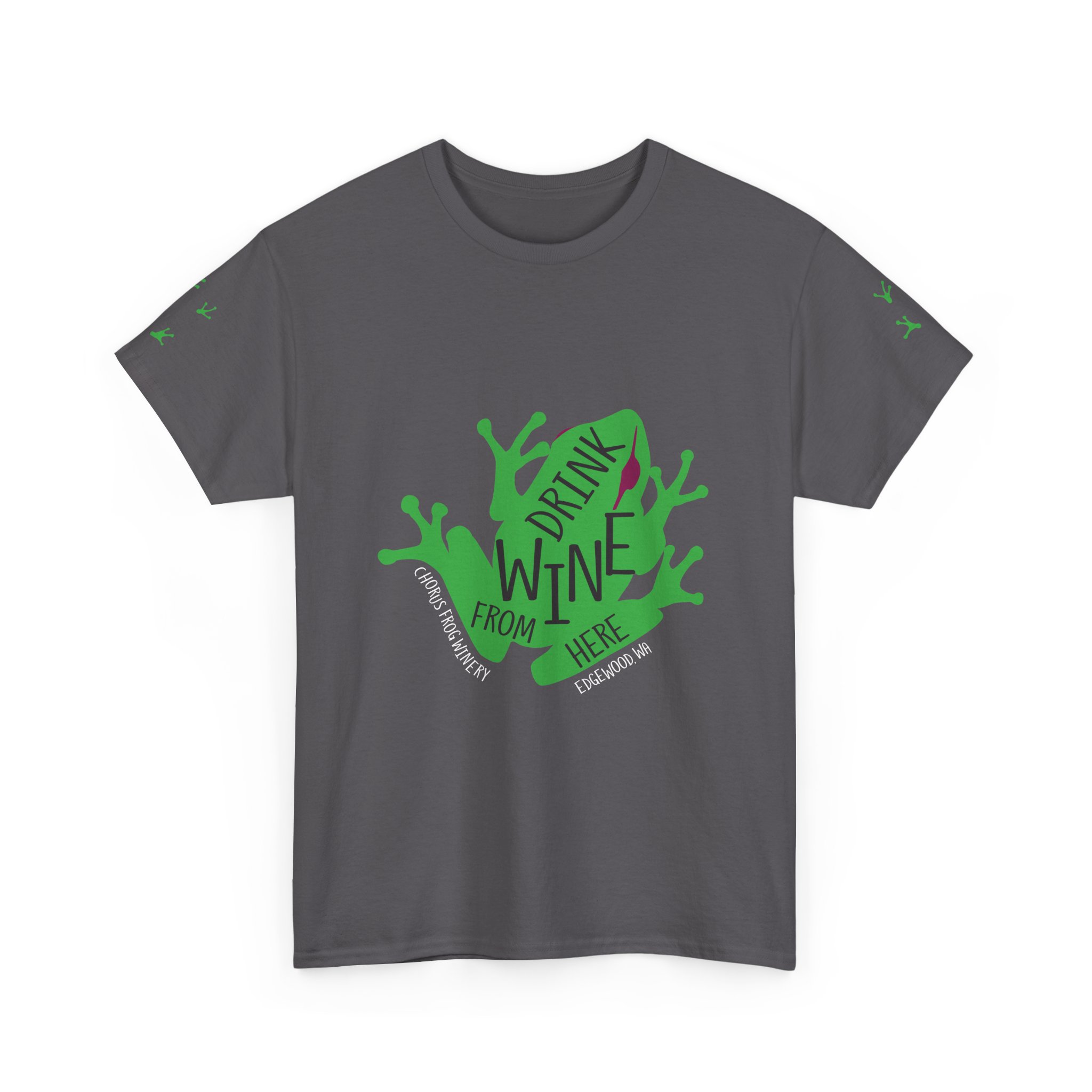 Drink Wine From Here T-Shirt | Vine Splash Graphic Tee - Image 19