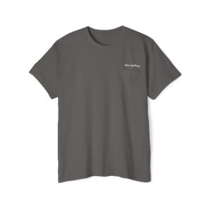 Pocket Tee — Drink Wine from Chorus Frog Winery in All White