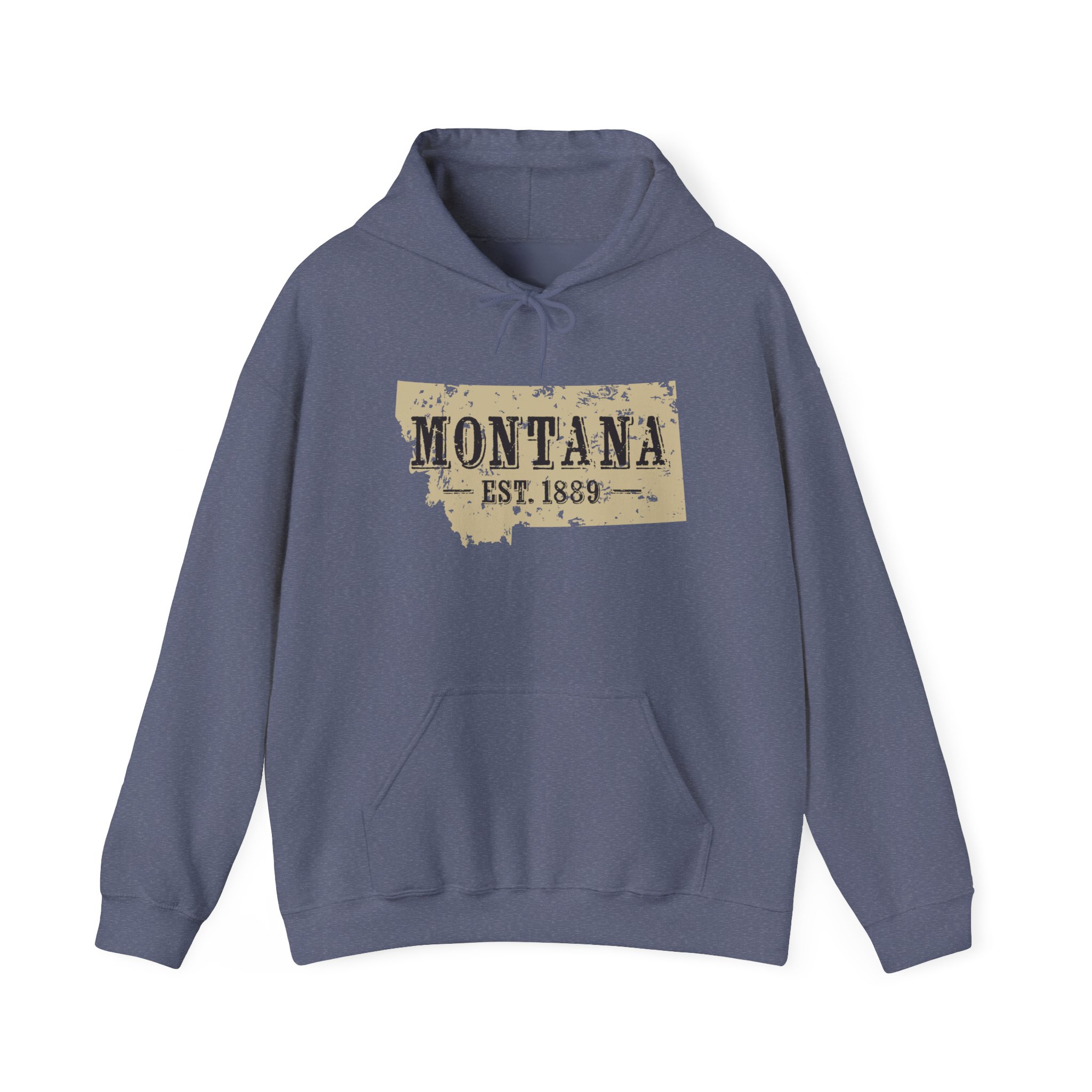 Montana Est. 1889 Hoodie – Vintage State Map Pullover - Image 21