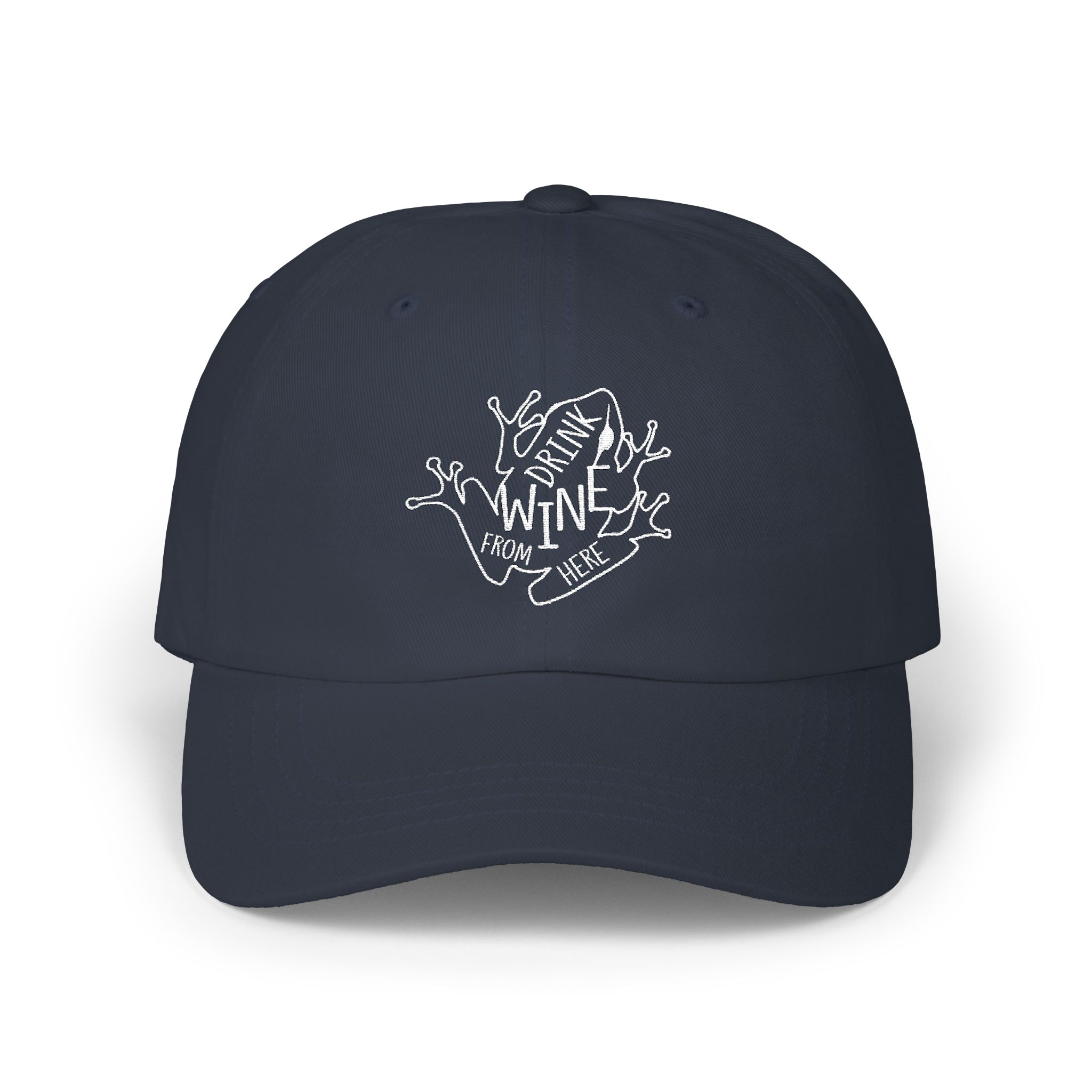 Dad Cap — Drink Wine From Here Chorus Frog Winery in Embroidery - Image 13