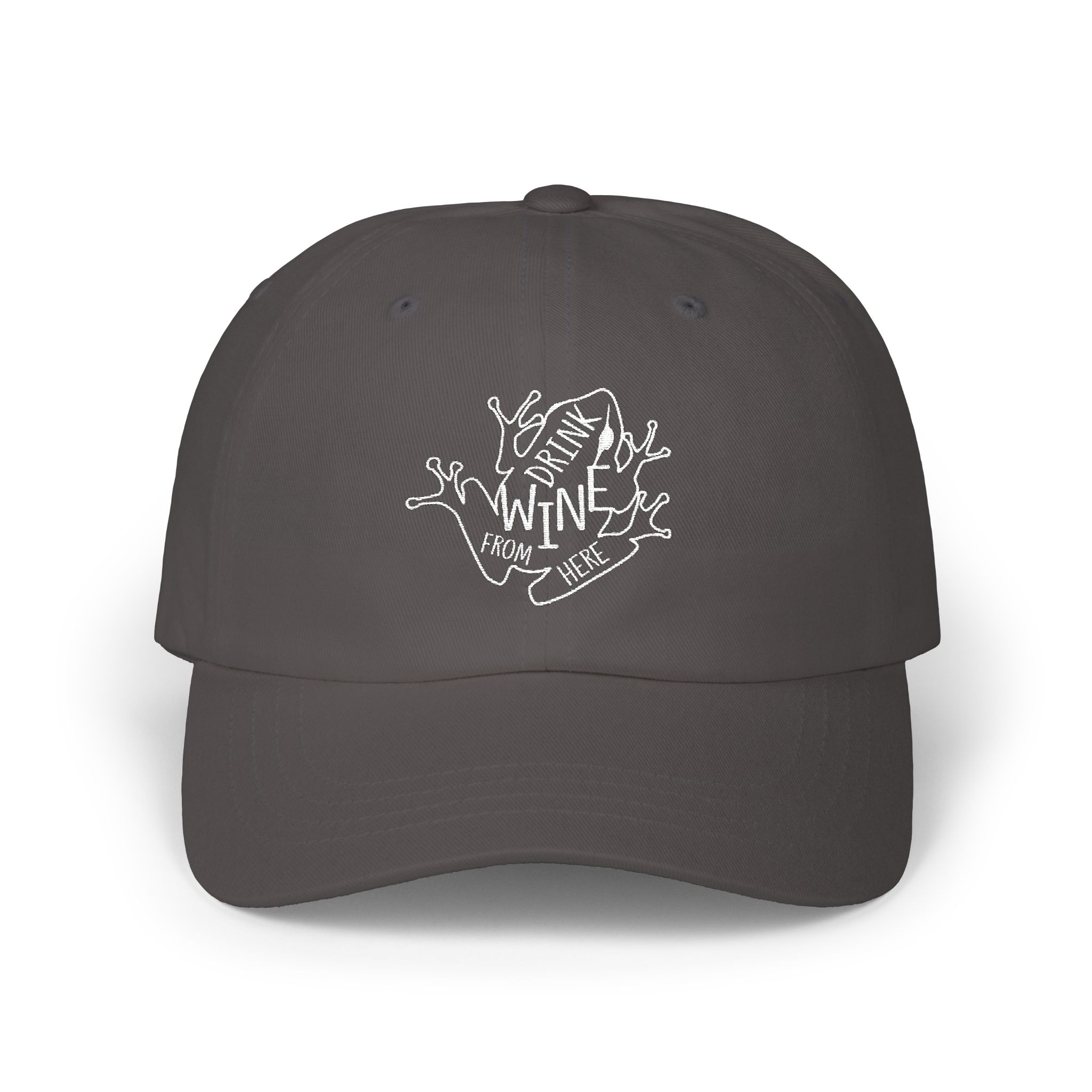 Dad Cap — Drink Wine From Here Chorus Frog Winery in Embroidery - Image 9