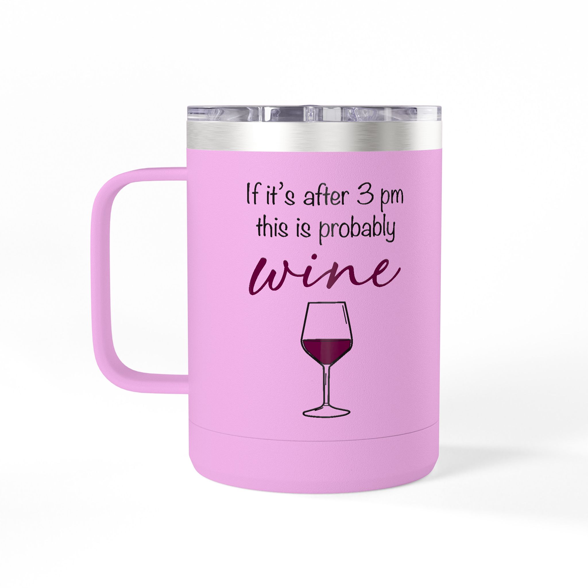 "If iIt's After 3 pm This is Probably Wine" 15oz Travel Mug Tumbler with Chorus Frog Winery Logo – Insulated Coffee & Tea Cup - Image 27