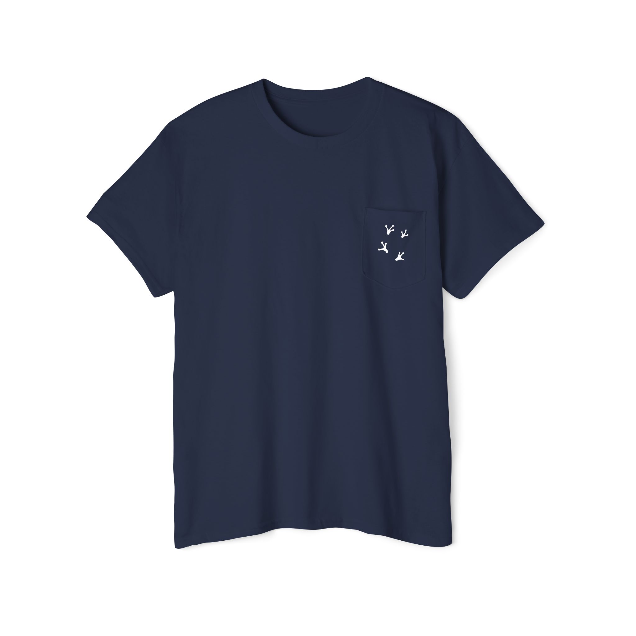 Pocket Tee — Drink Wine from Chorus Frog Winery in All White - Image 11