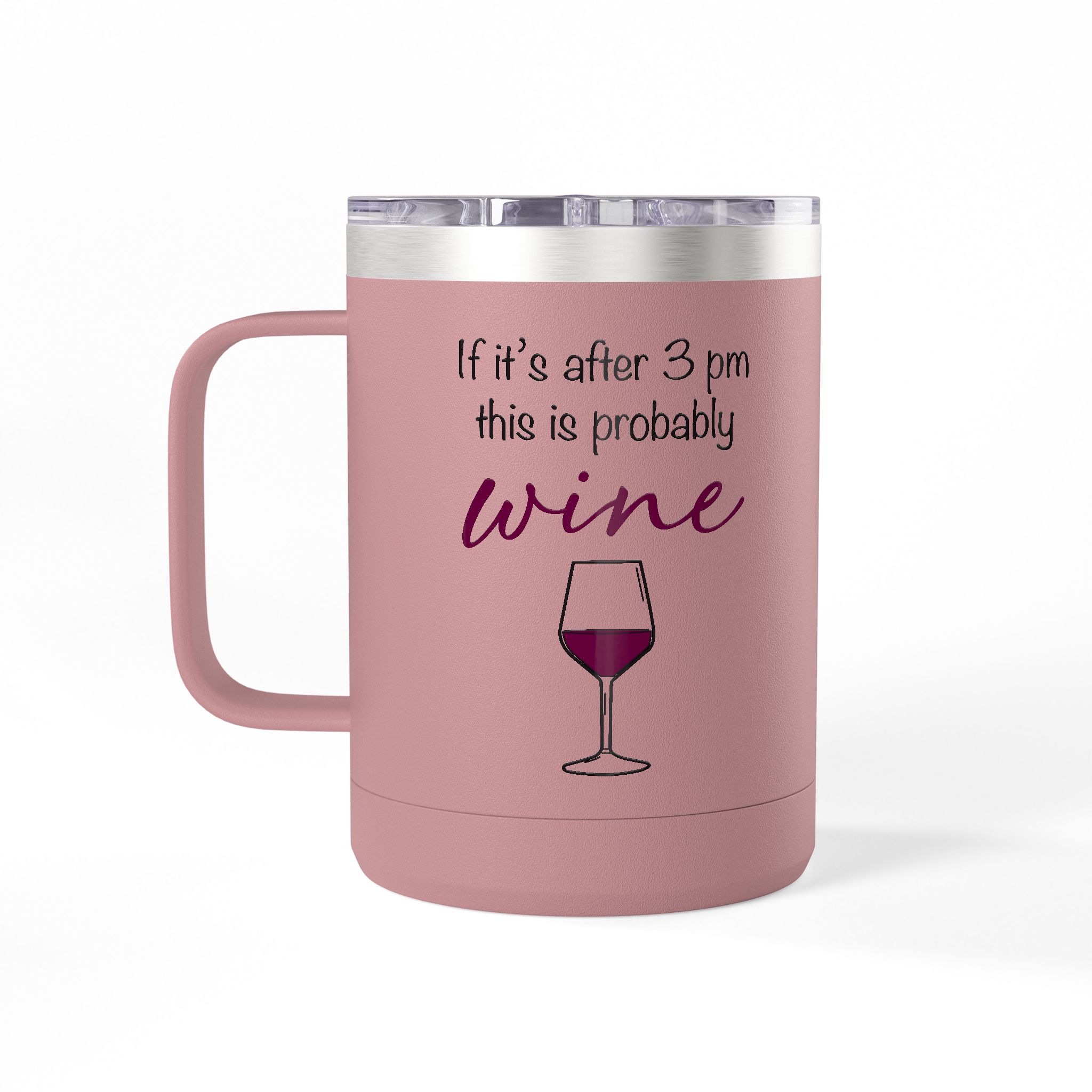 "If iIt's After 3 pm This is Probably Wine" 15oz Travel Mug Tumbler with Chorus Frog Winery Logo – Insulated Coffee & Tea Cup - Image 31