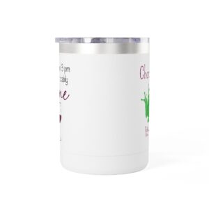 "If iIt's After 3 pm This is Probably Wine" 15oz Travel Mug Tumbler with Chorus Frog Winery Logo – Insulated Coffee & Tea Cup
