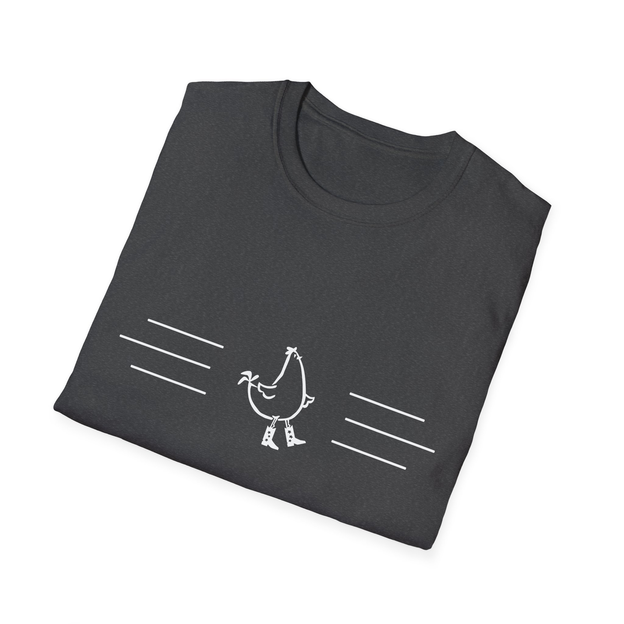 Dancing Chicken T-Shirt | Cowboy Chicken Dance Graphic Shirt - Image 57