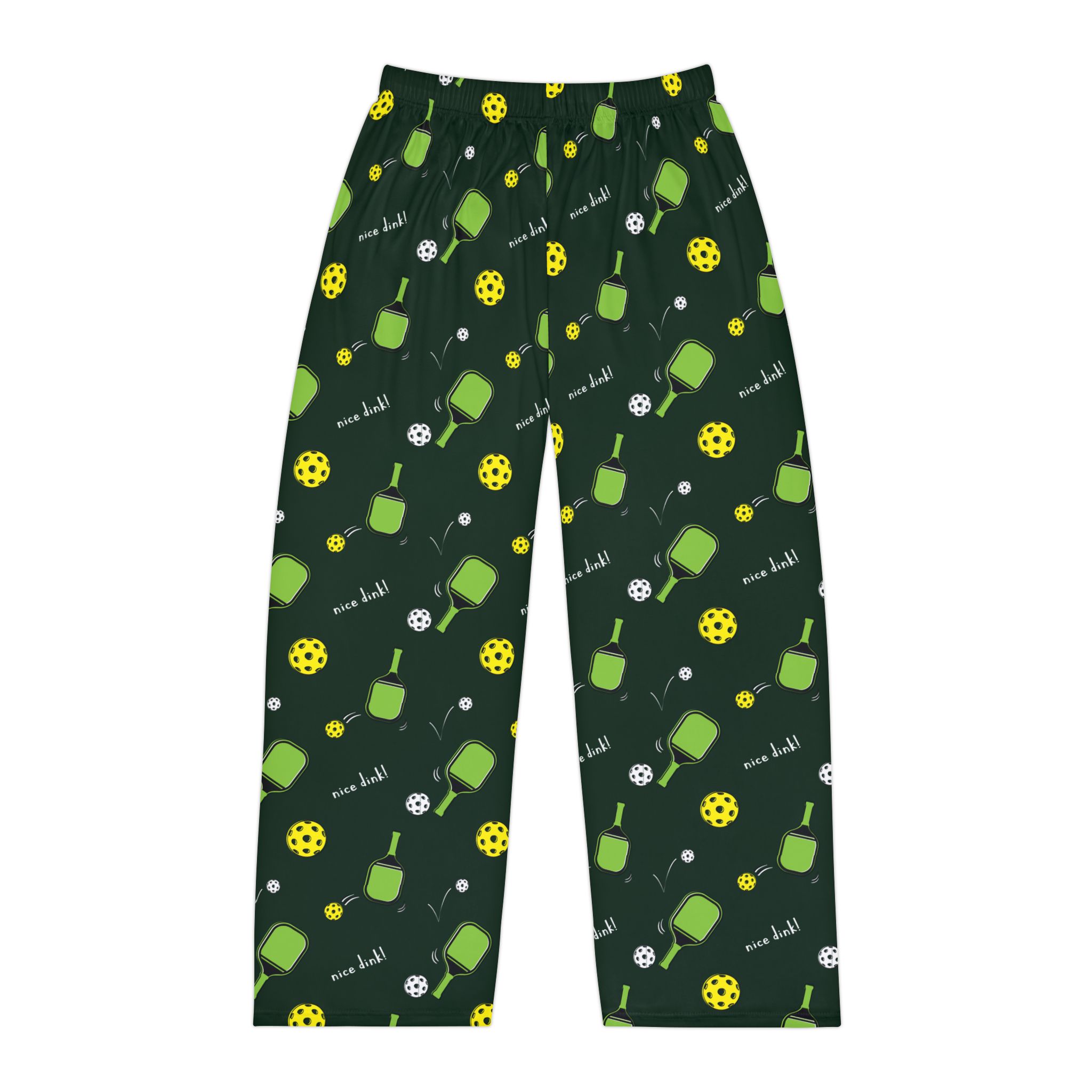 Men’s Pickleball Paddle Pattern Pajama Pants