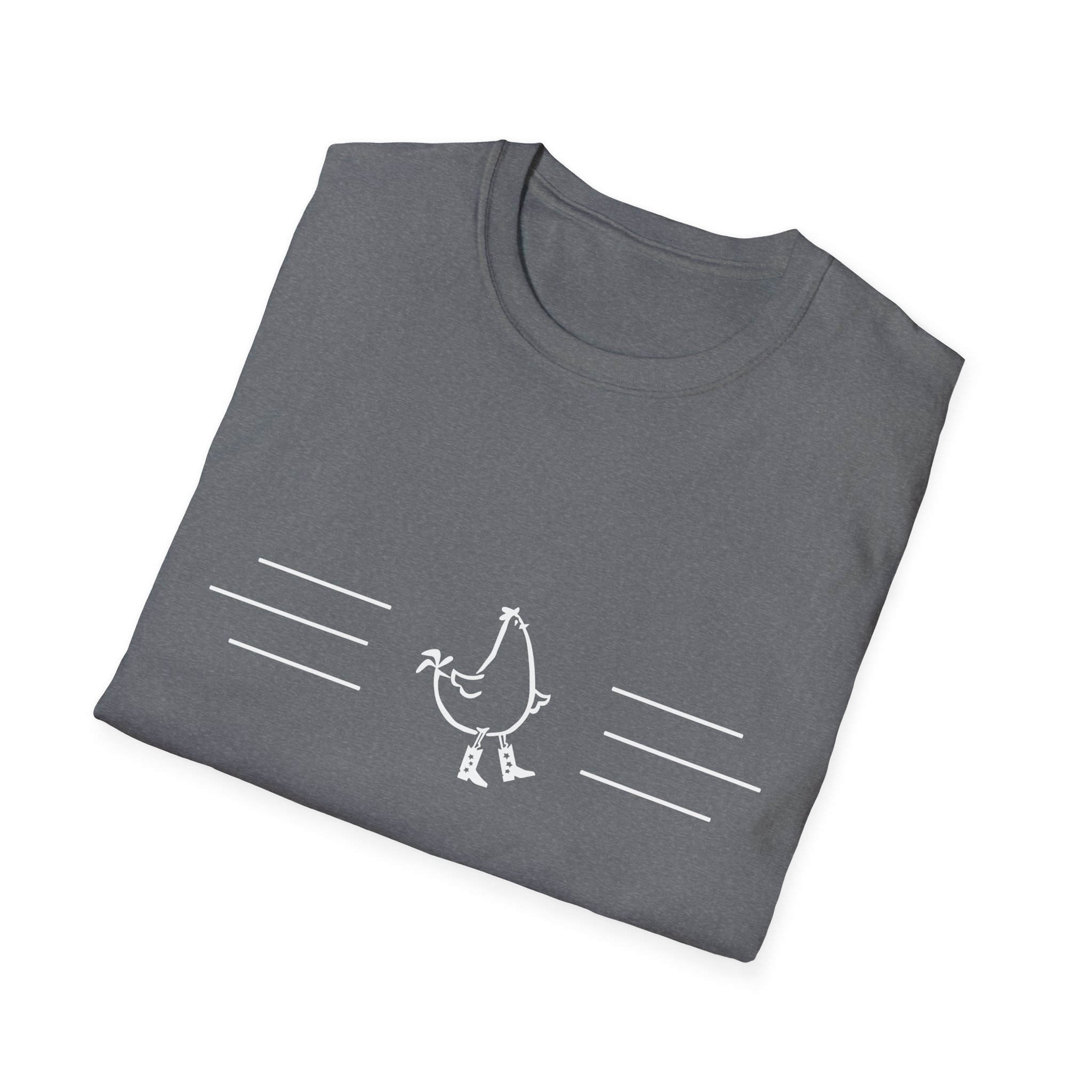 Dancing Chicken T-Shirt | Cowboy Chicken Dance Graphic Shirt - Image 21