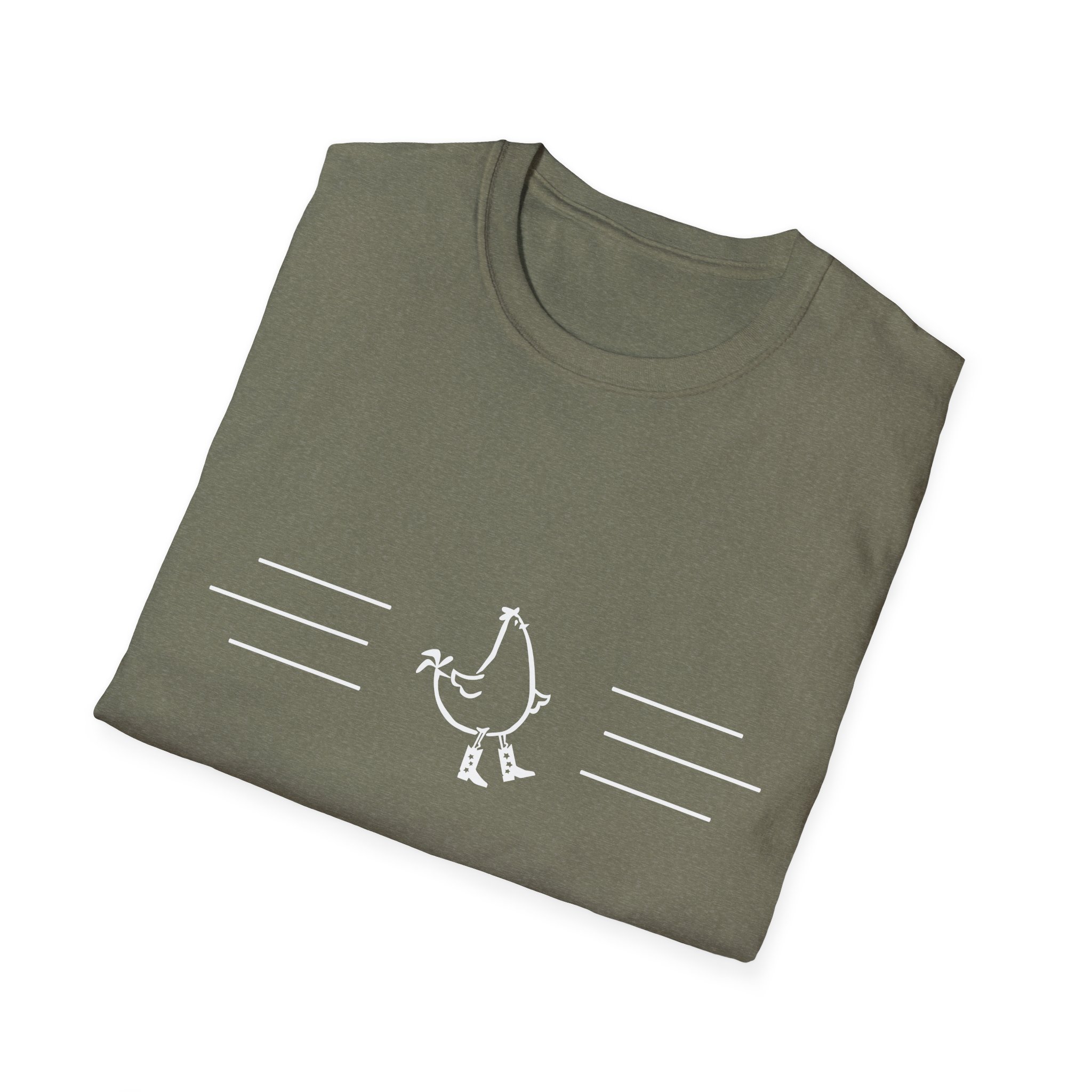 Dancing Chicken T-Shirt | Cowboy Chicken Dance Graphic Shirt - Image 12