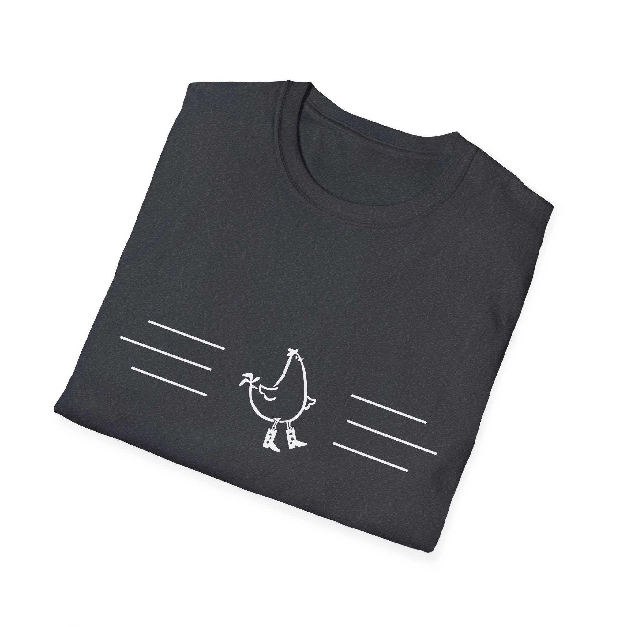 Dancing Chicken T-Shirt | Cowboy Chicken Dance Graphic Shirt - Image 84