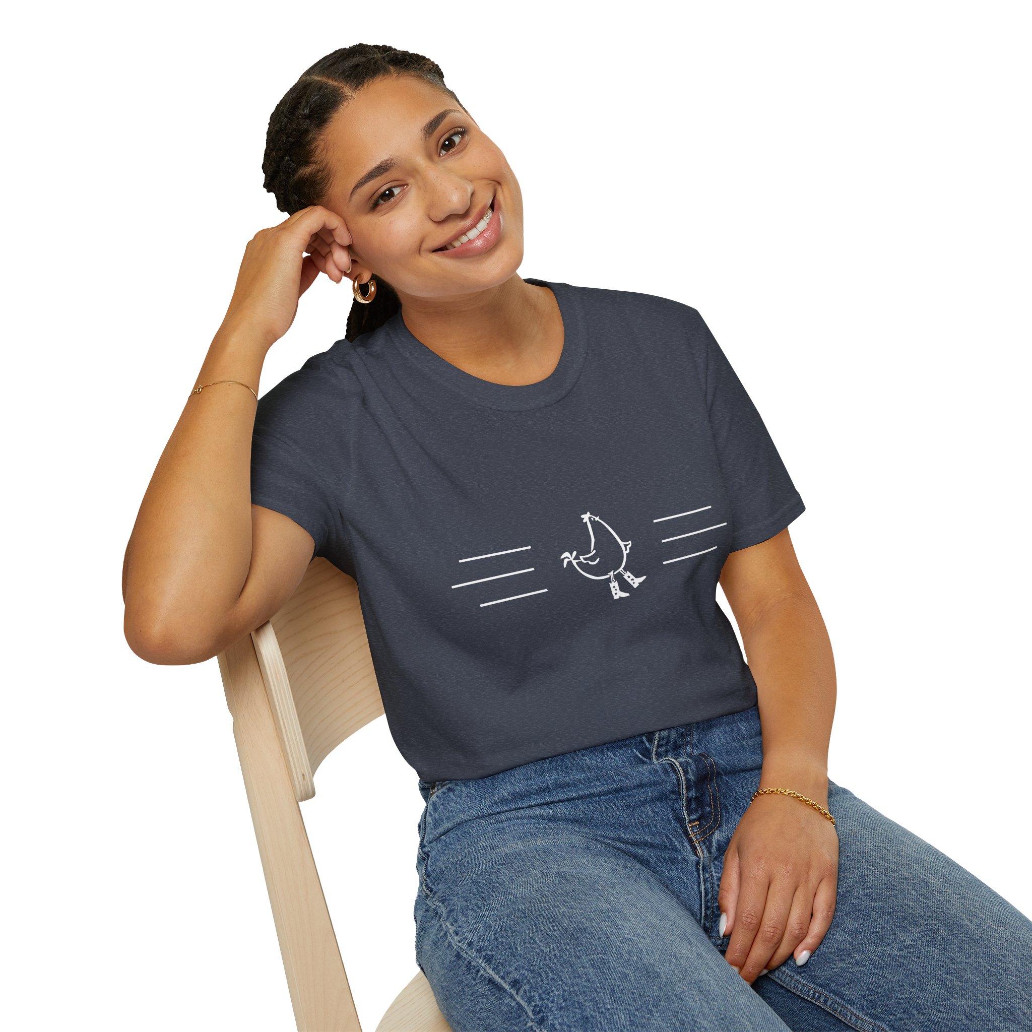 Dancing Chicken T-Shirt | Cowboy Chicken Dance Graphic Shirt - Image 96
