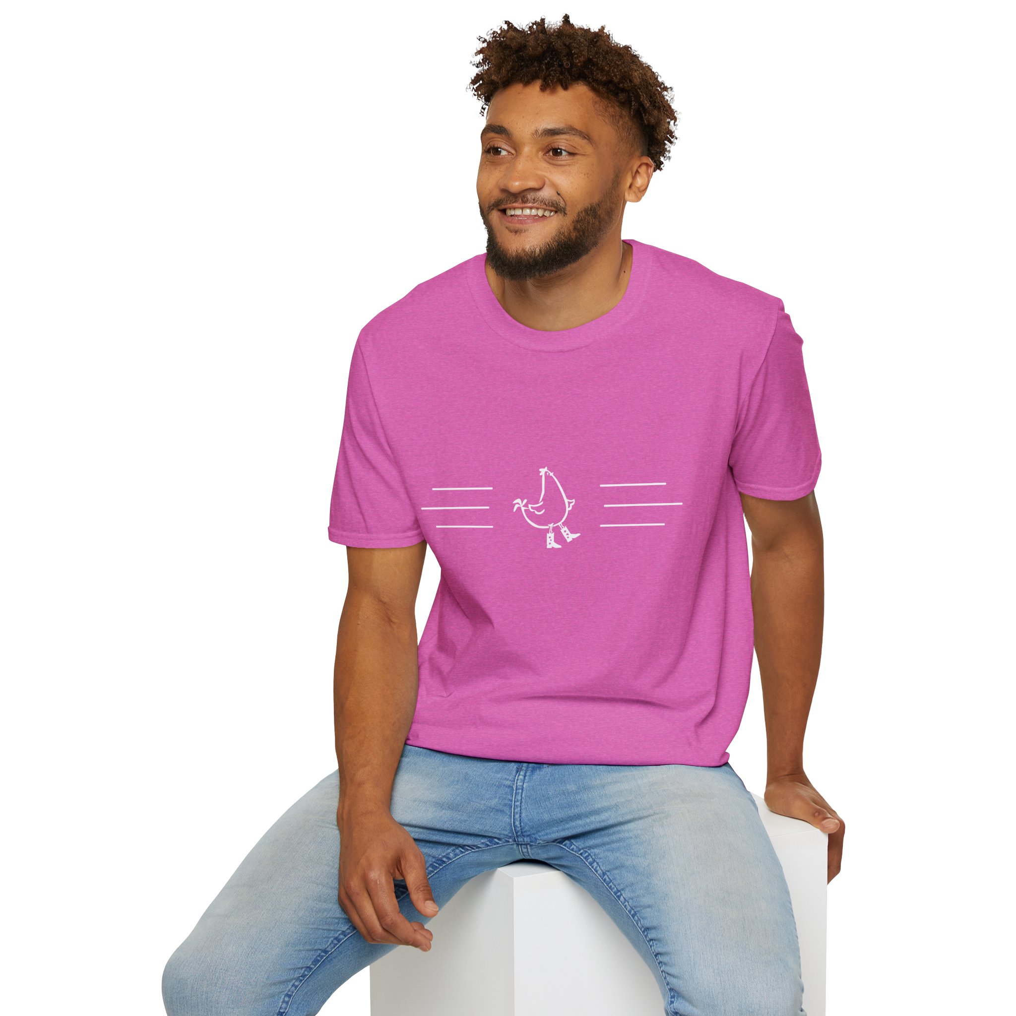 Dancing Chicken T-Shirt | Cowboy Chicken Dance Graphic Shirt - Image 125