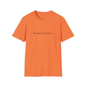Normalize Fast Checking T-Shirt | Handwritten Text Tee, Casual Statement Shirt