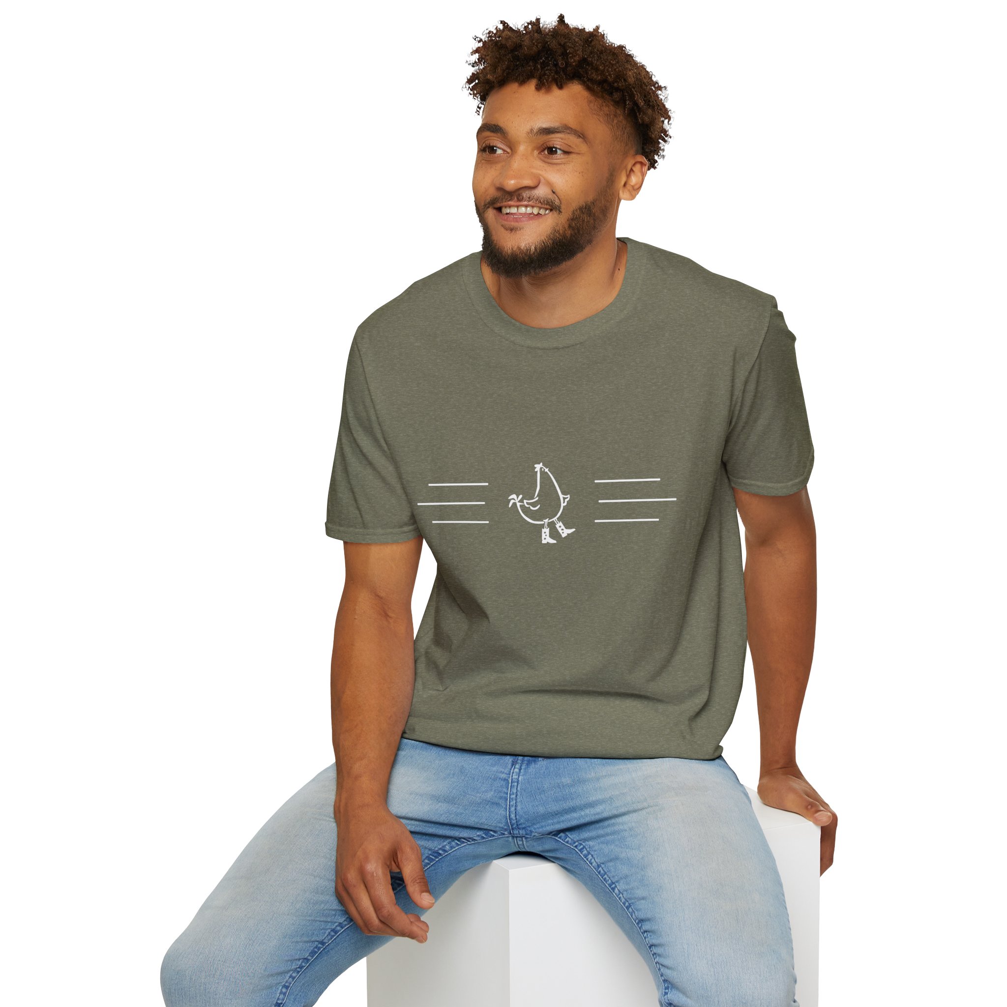 Dancing Chicken T-Shirt | Cowboy Chicken Dance Graphic Shirt - Image 17