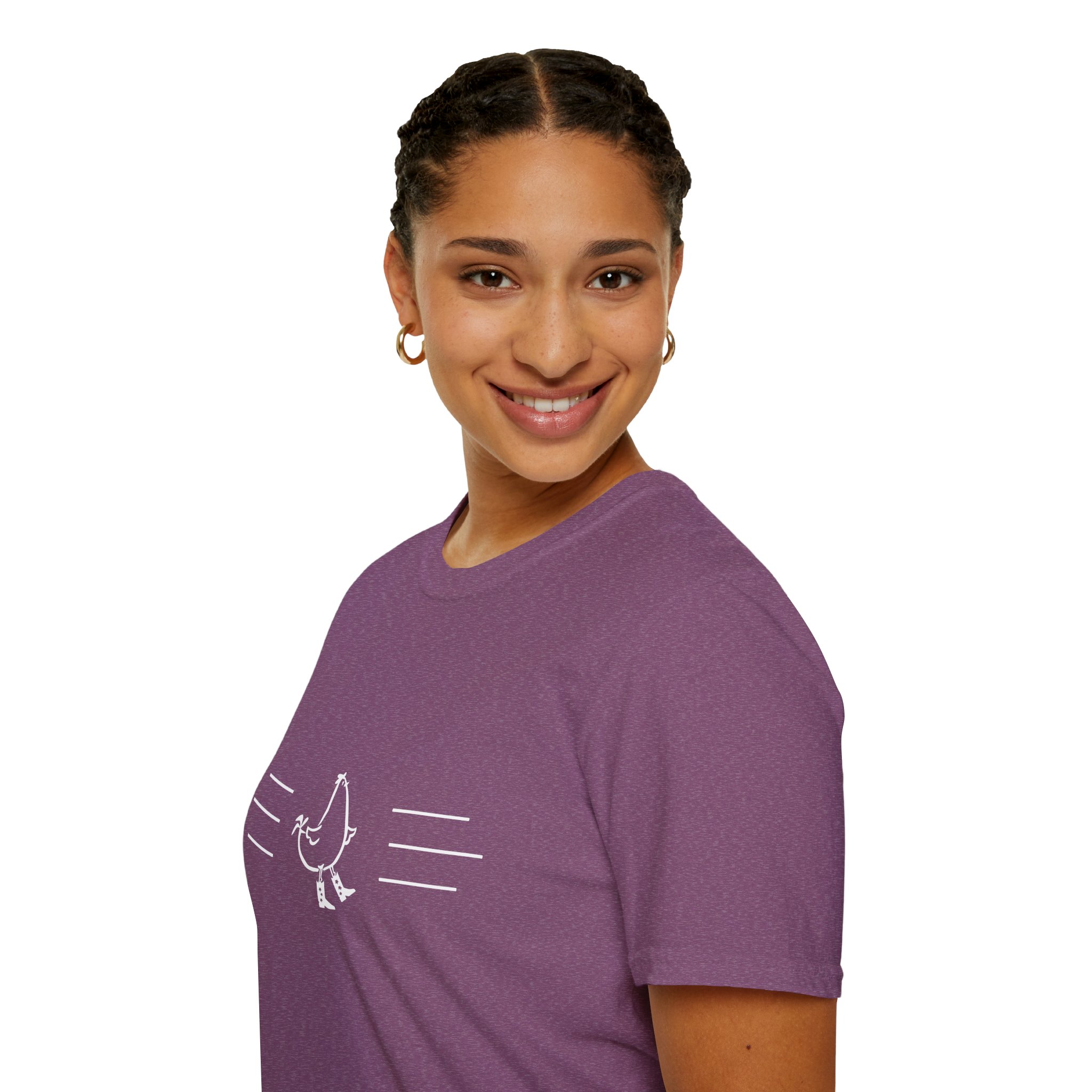 Dancing Chicken T-Shirt | Cowboy Chicken Dance Graphic Shirt - Image 133