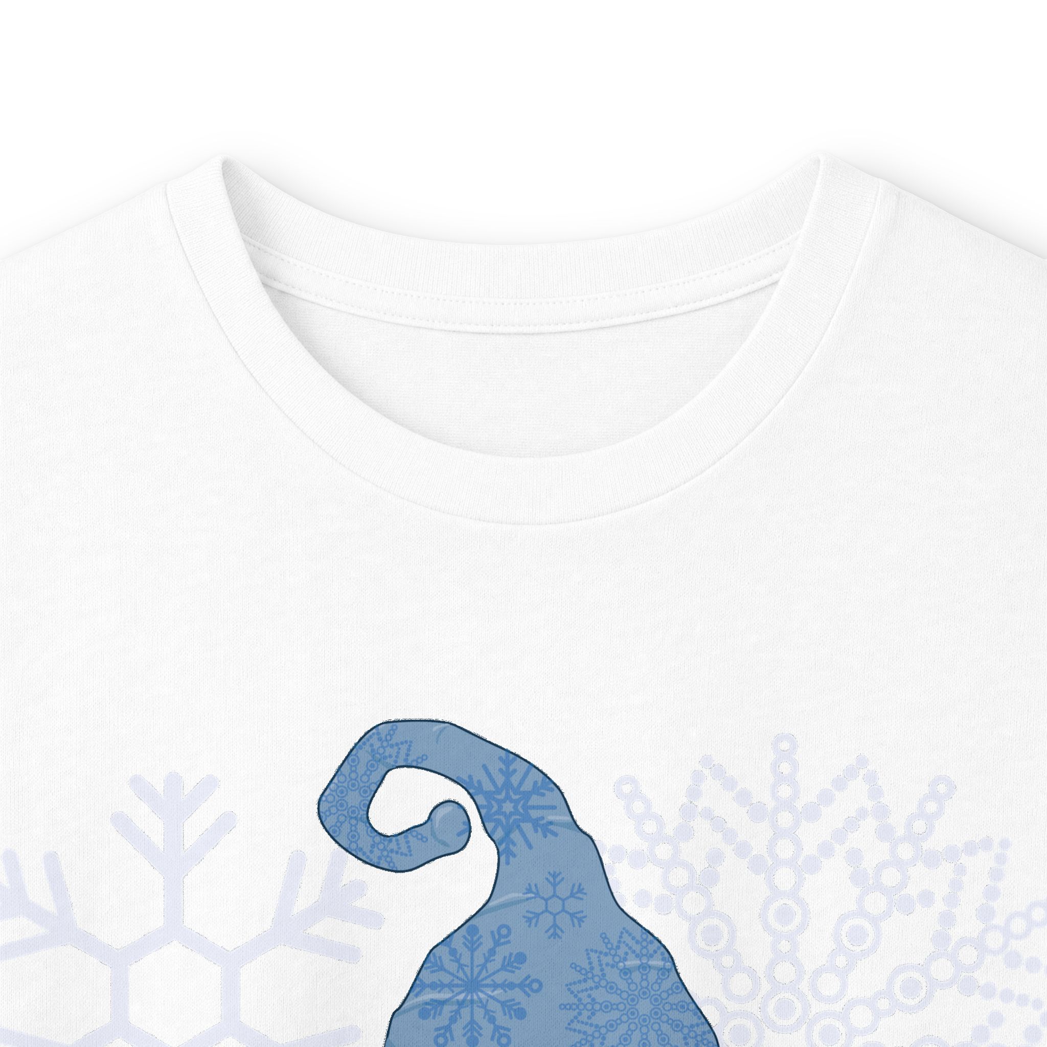 Winter is My Season Gnome Long Sleeve Tee | Snowflake Holiday Shirt - Image 3