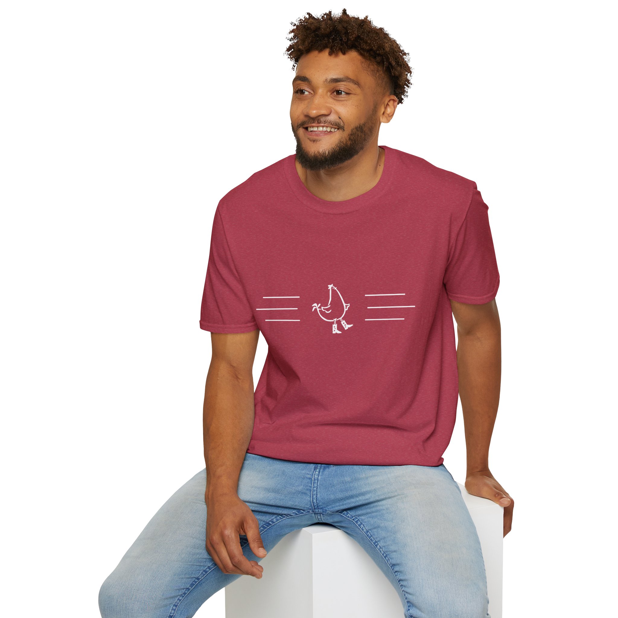 Dancing Chicken T-Shirt | Cowboy Chicken Dance Graphic Shirt - Image 143