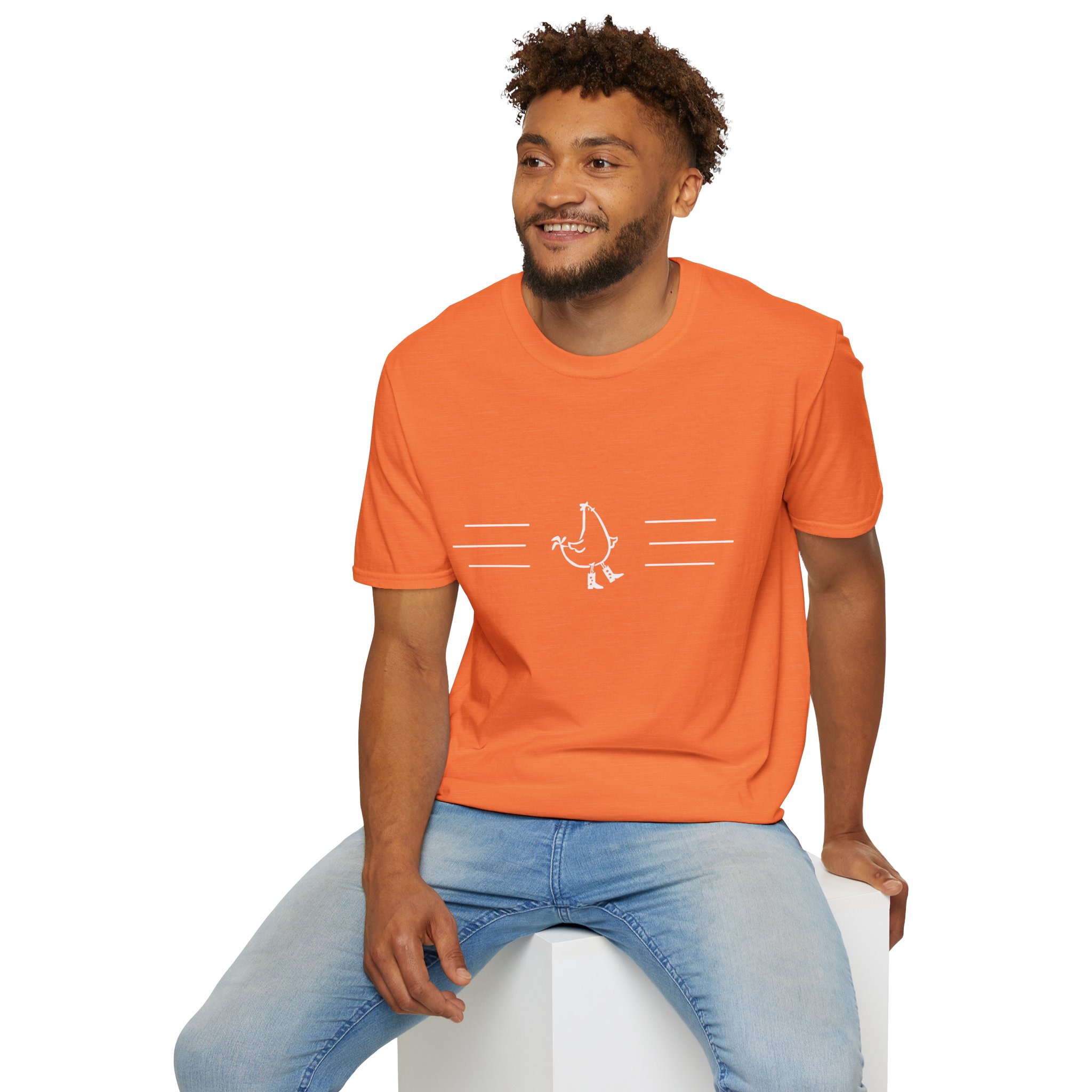 Dancing Chicken T-Shirt | Cowboy Chicken Dance Graphic Shirt - Image 8