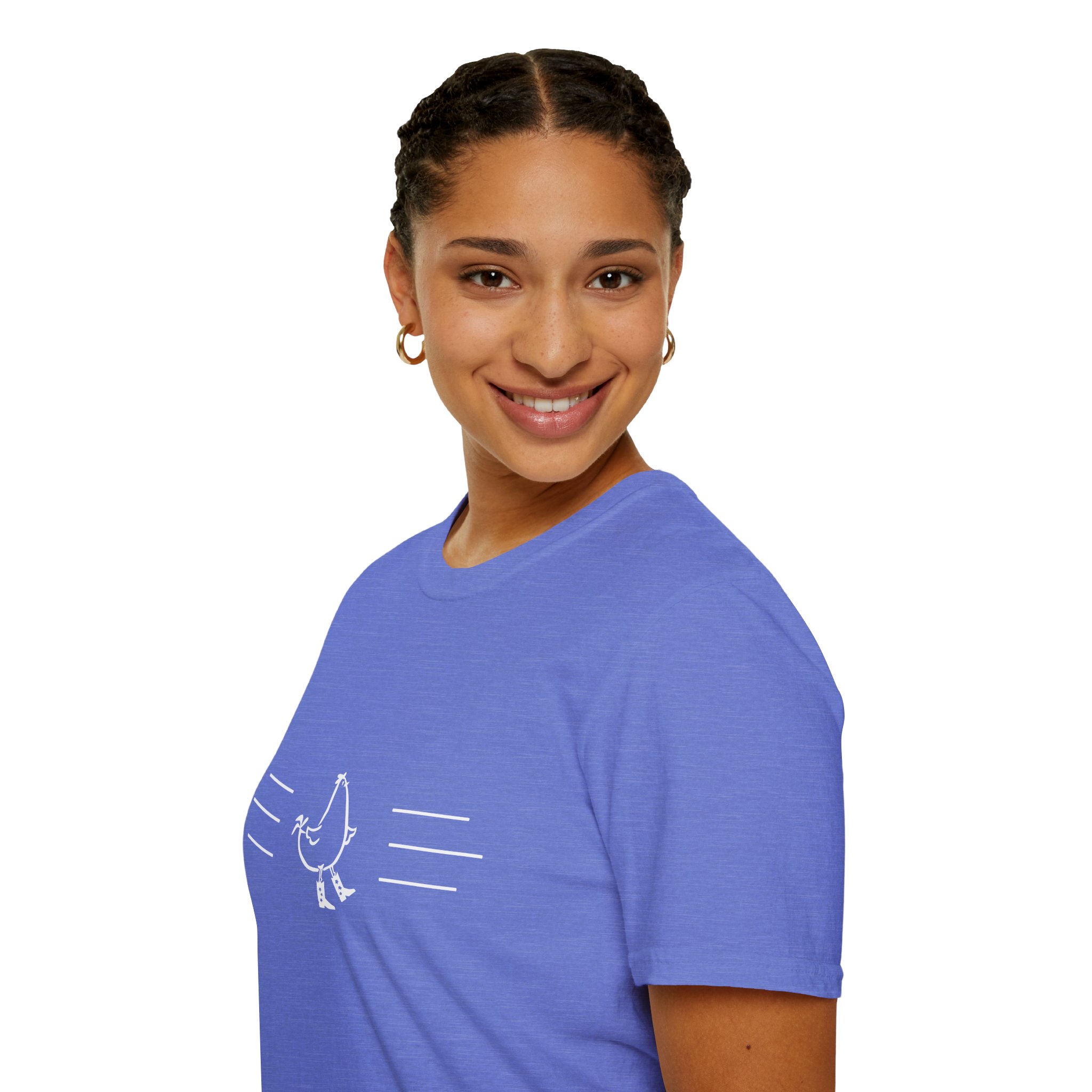 Dancing Chicken T-Shirt | Cowboy Chicken Dance Graphic Shirt - Image 70