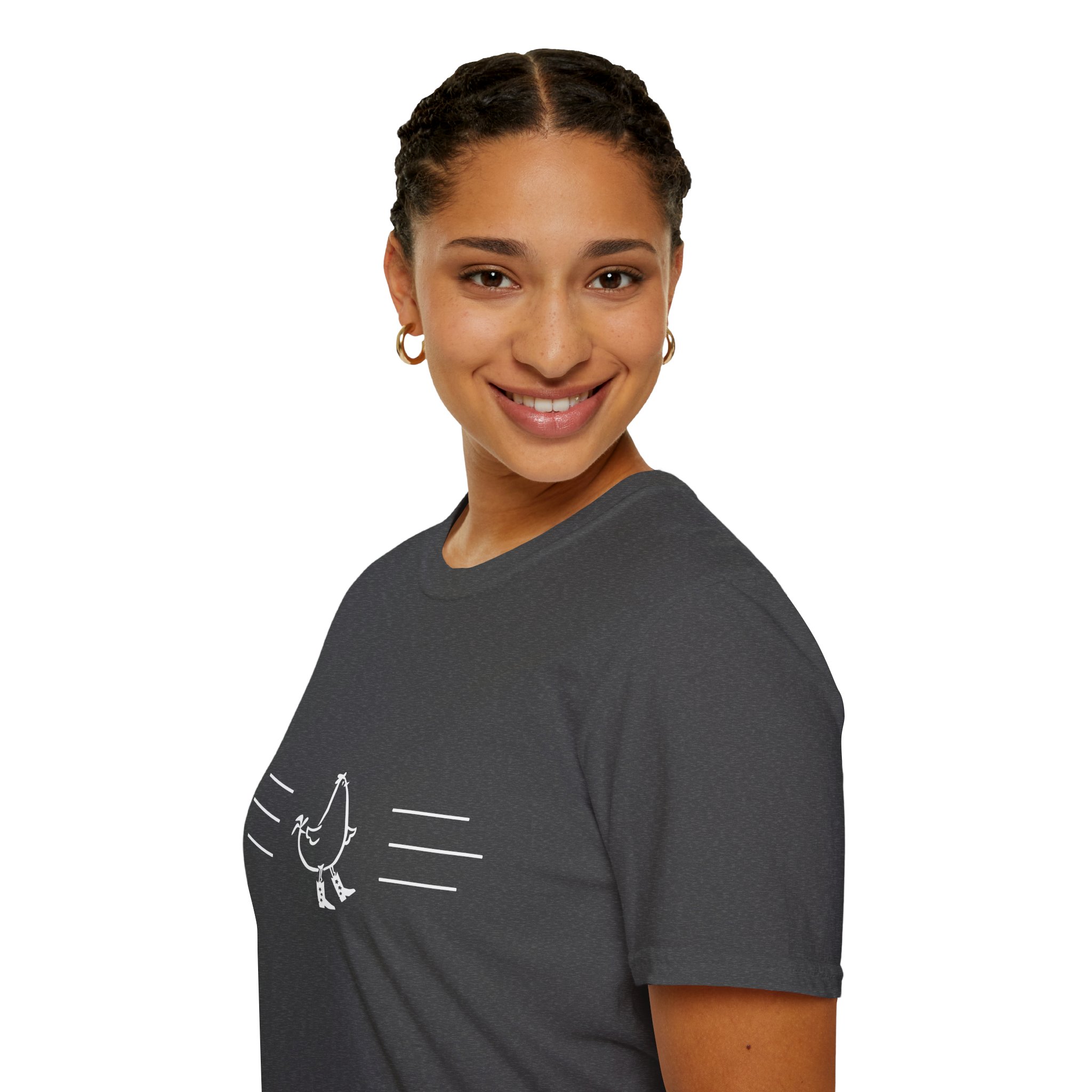 Dancing Chicken T-Shirt | Cowboy Chicken Dance Graphic Shirt - Image 61