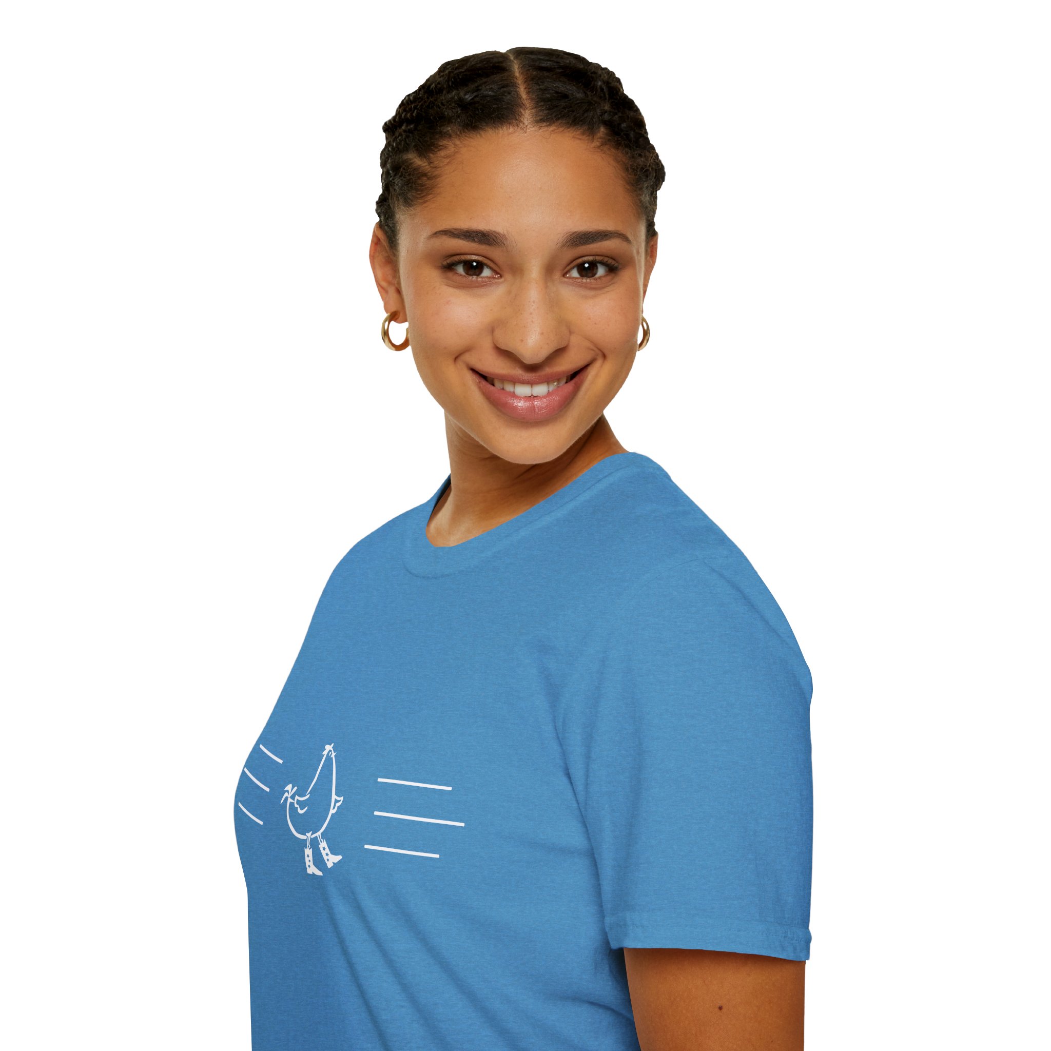 Dancing Chicken T-Shirt | Cowboy Chicken Dance Graphic Shirt - Image 52