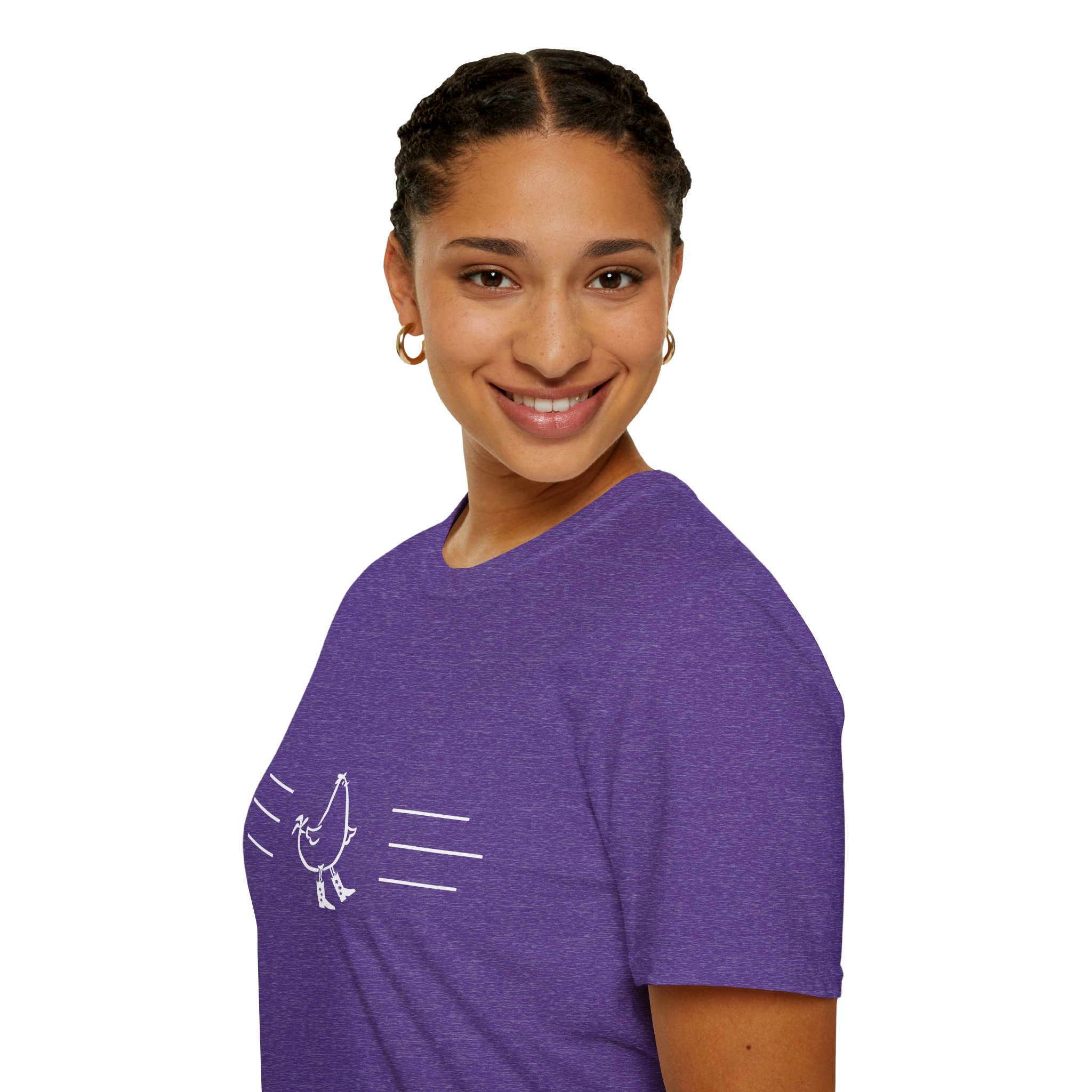 Dancing Chicken T-Shirt | Cowboy Chicken Dance Graphic Shirt - Image 106
