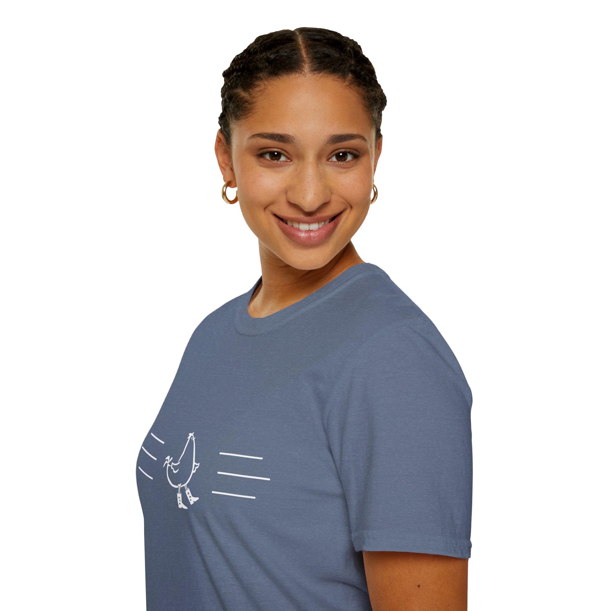 Dancing Chicken T-Shirt | Cowboy Chicken Dance Graphic Shirt - Image 79