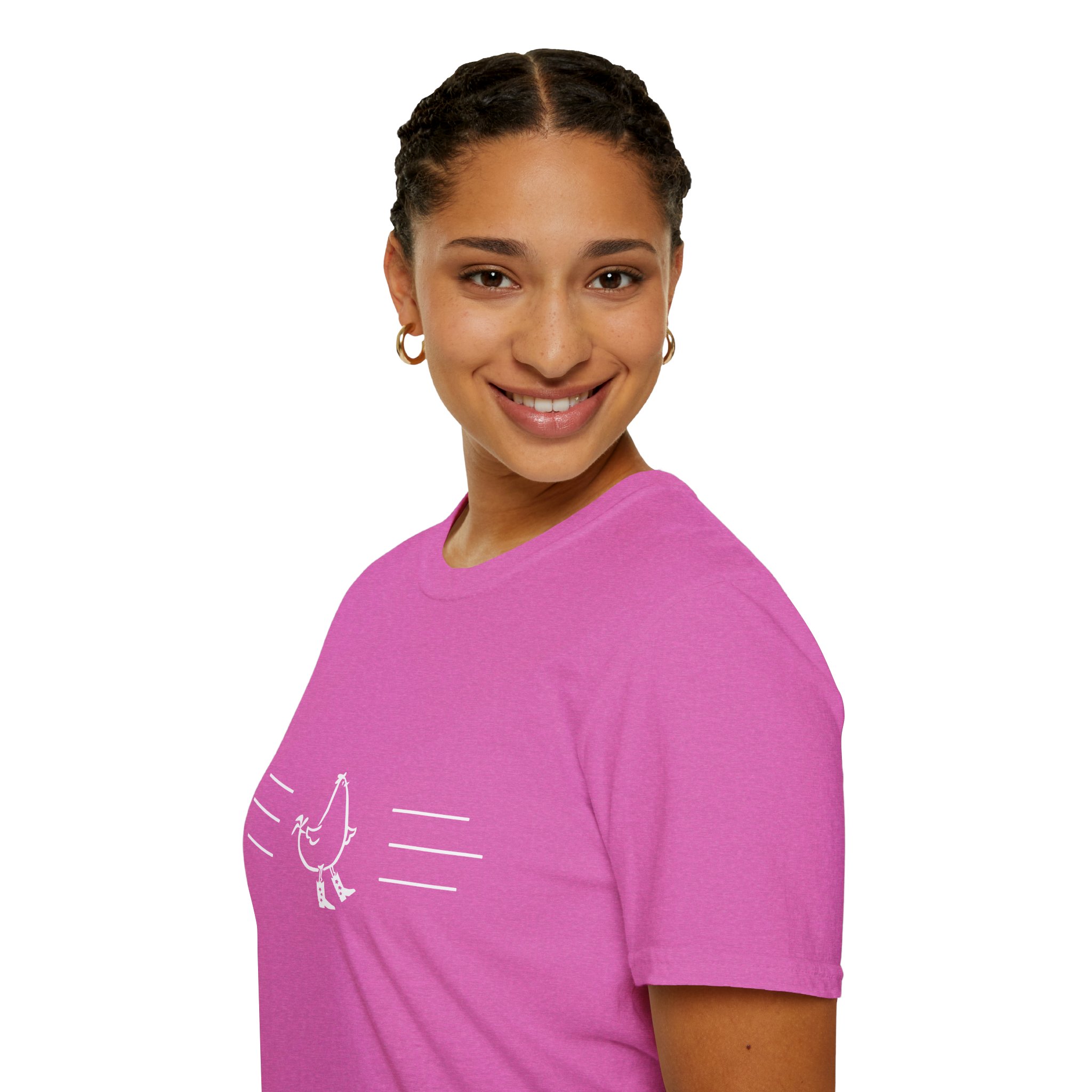 Dancing Chicken T-Shirt | Cowboy Chicken Dance Graphic Shirt - Image 124